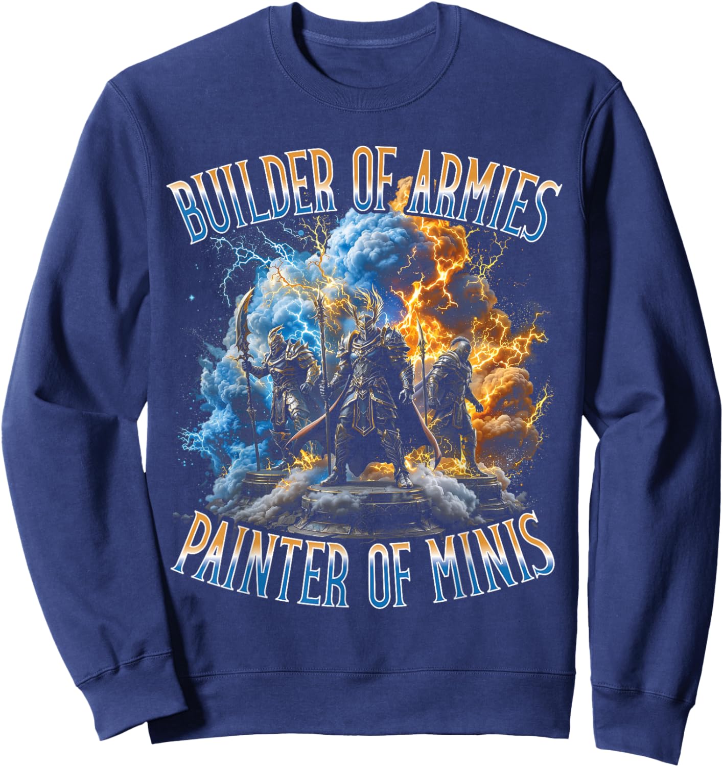 Builder of Armies Painter of Minis Miniature Painter Bootleg Sweatshirt - Sweatshirt | Navy
