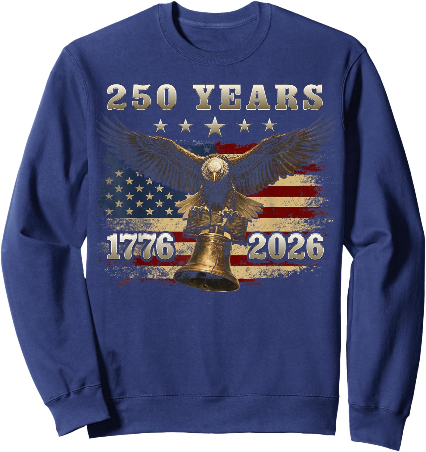Bell Eagle Flag Sweatshirt - Sweatshirt | Navy