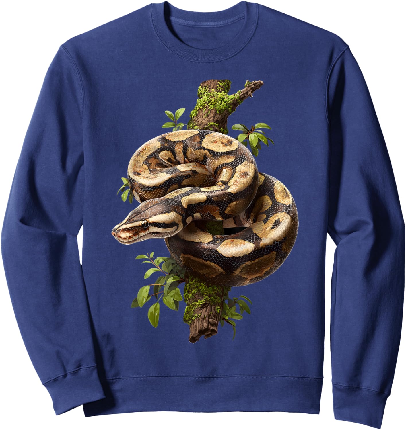 Ball Python Lover Reptile Keeper Snake Owner Sweatshirt - Sweatshirt | Navy