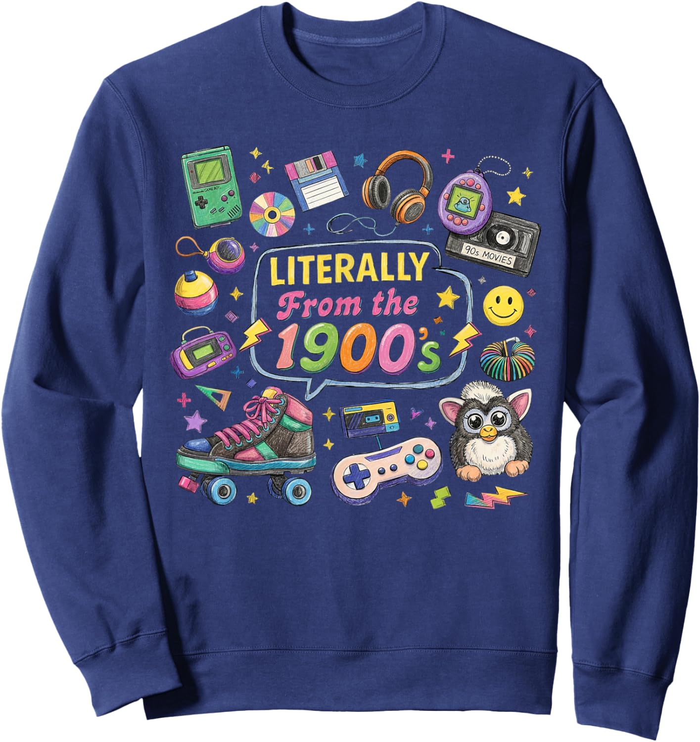 Vintage Funny I'm from The 1900s Outfit Sweatshirt - Sweatshirt | Navy