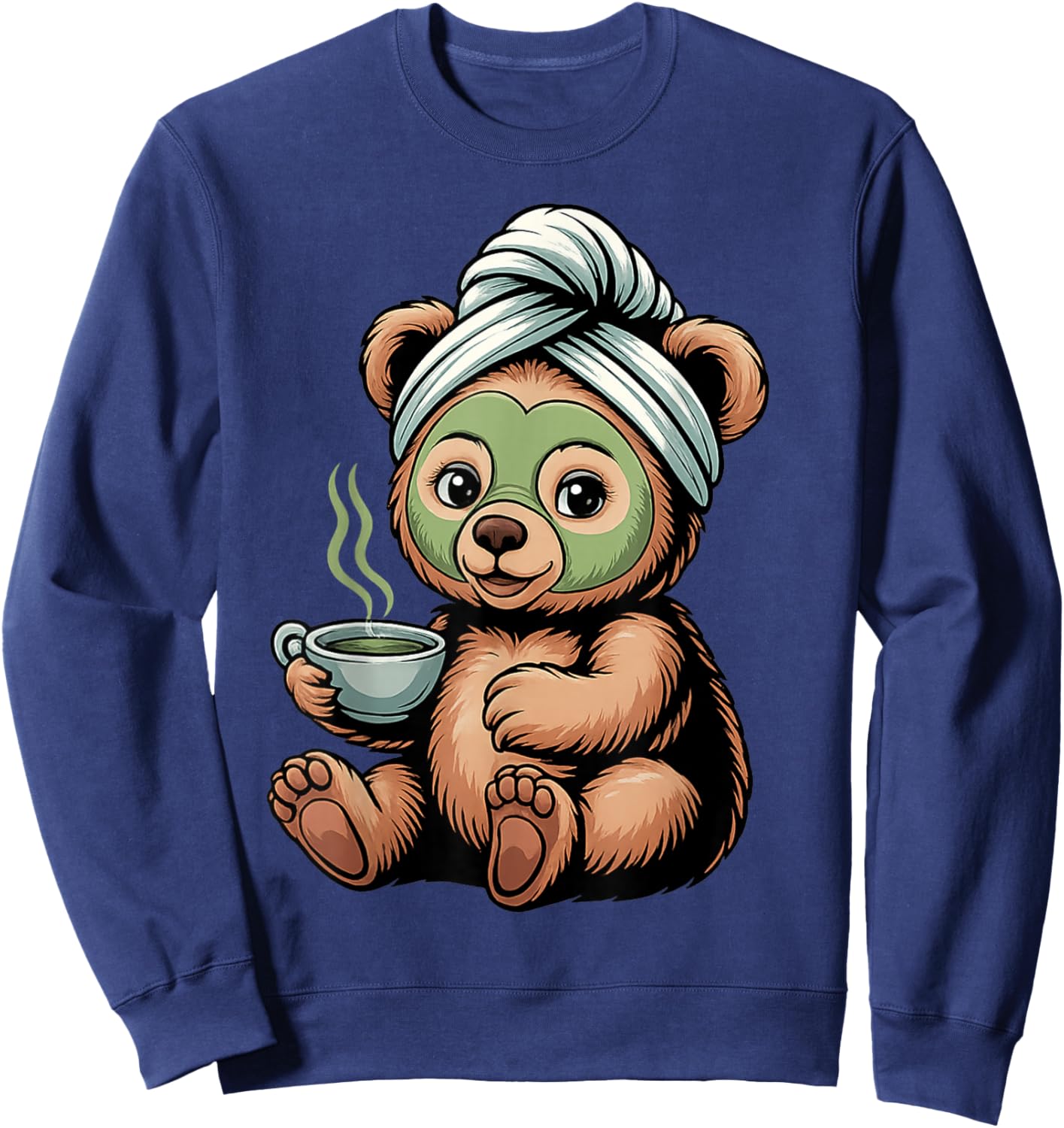 Cute Bear Design for Bear Lover and Bear Sweatshirt - Sweatshirt | Navy
