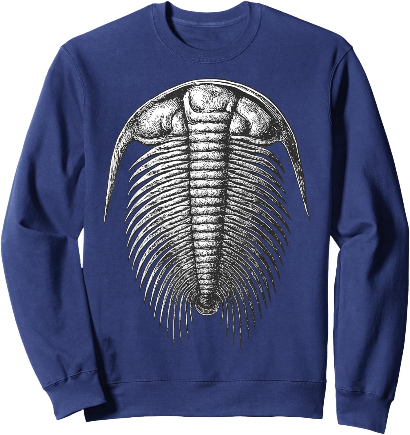 Paradoxides Trilobite Fossil – Cambrian Marine Life Sweatshirt - Sweatshirt | Navy