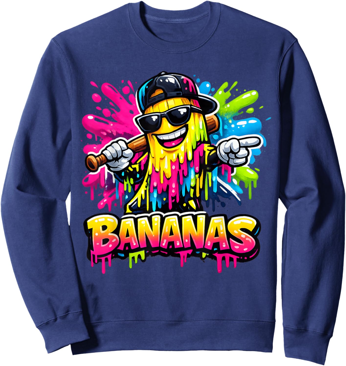 Funny Banana Coquette Bow Kids Girls Boys Youth Men Sweatshirt - Sweatshirt | Navy