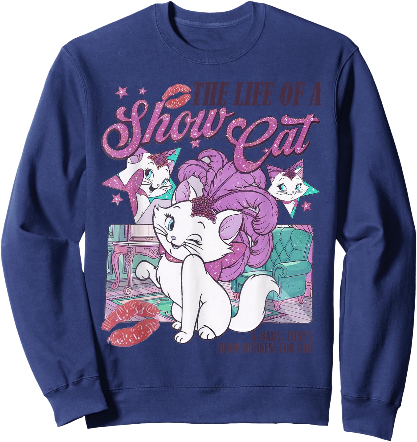 The Life of A Show Cat Women Sweatshirt - Sweatshirt | Navy