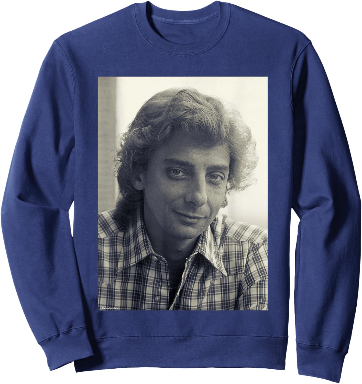Barry Manilow Copacabana Singer by Allan Ballard Sweatshirt - Sweatshirt | Navy