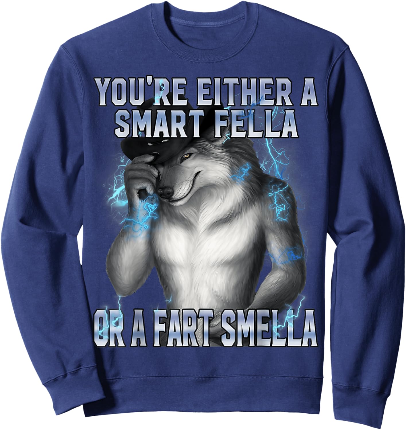 Funny Meme Sweatshirt - Sweatshirt | Navy