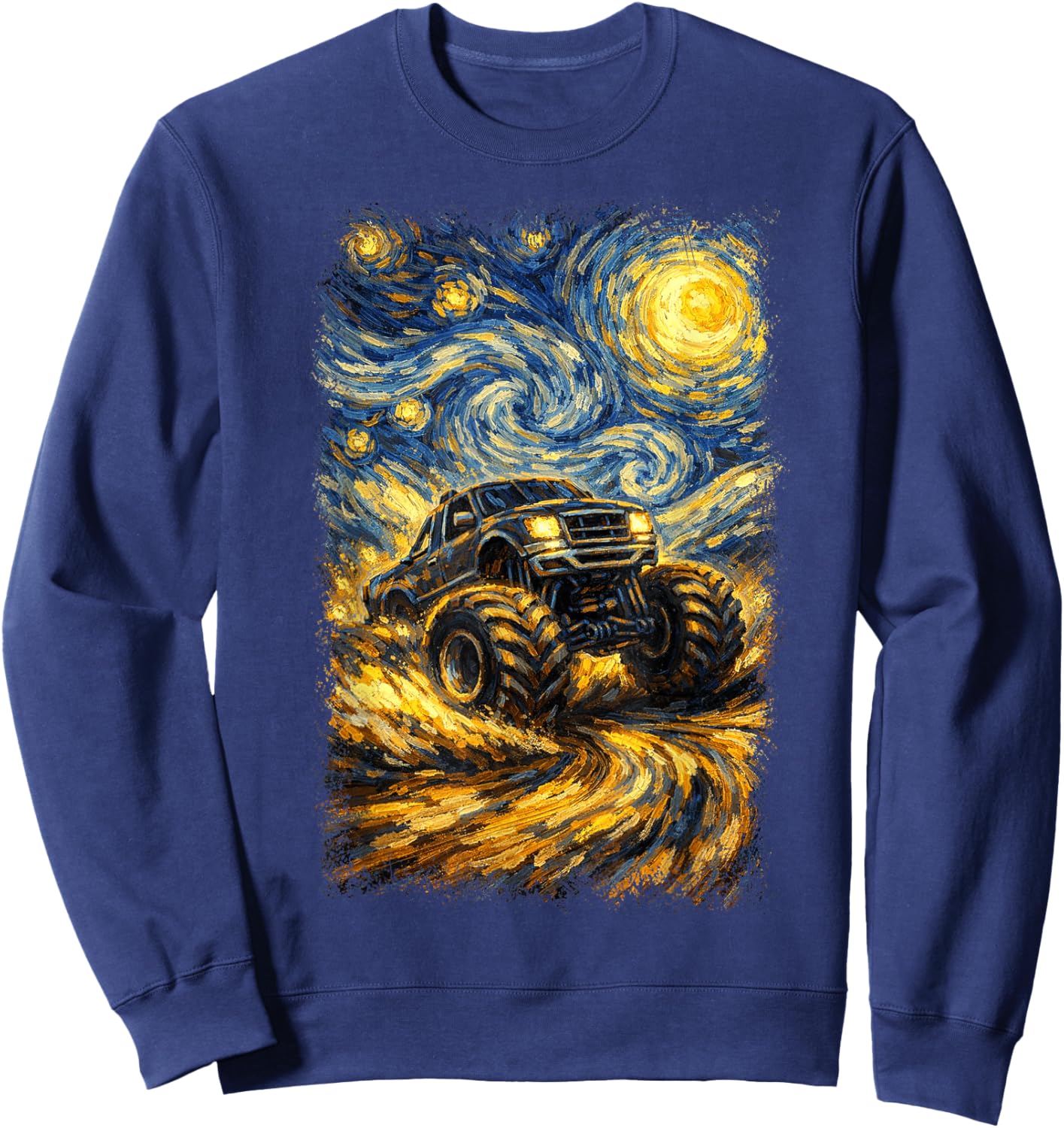 Monster Truck Adults Monster Truck Men Women Sweatshirt - Sweatshirt | Navy
