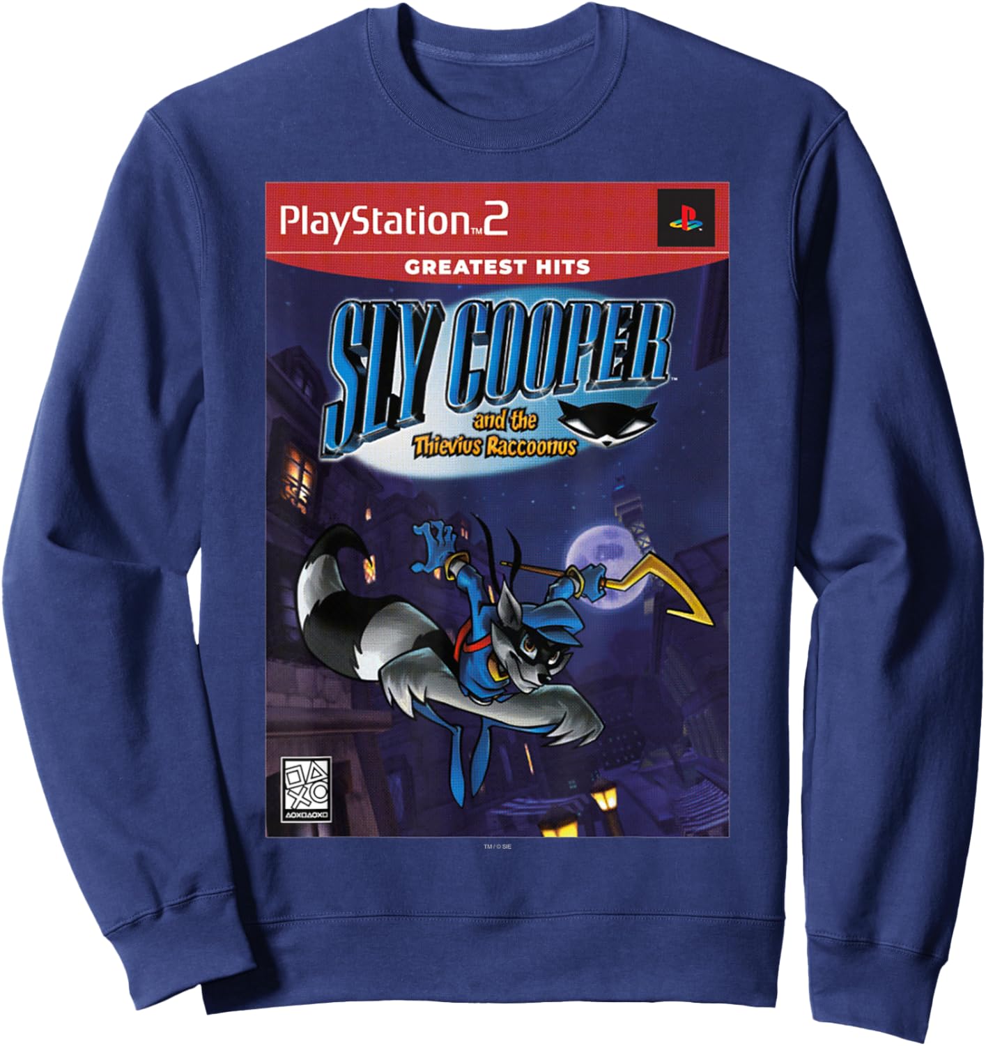 PlayStation Sly Cooper and The Thievius Raccoonus PS2 Hits Sweatshirt - Sweatshirt | Navy