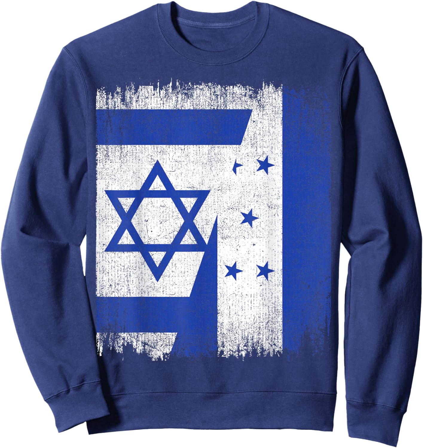 Half Israel Honduras Split Flag Israelis Pride Roots Sweatshirt - Sweatshirt | Navy