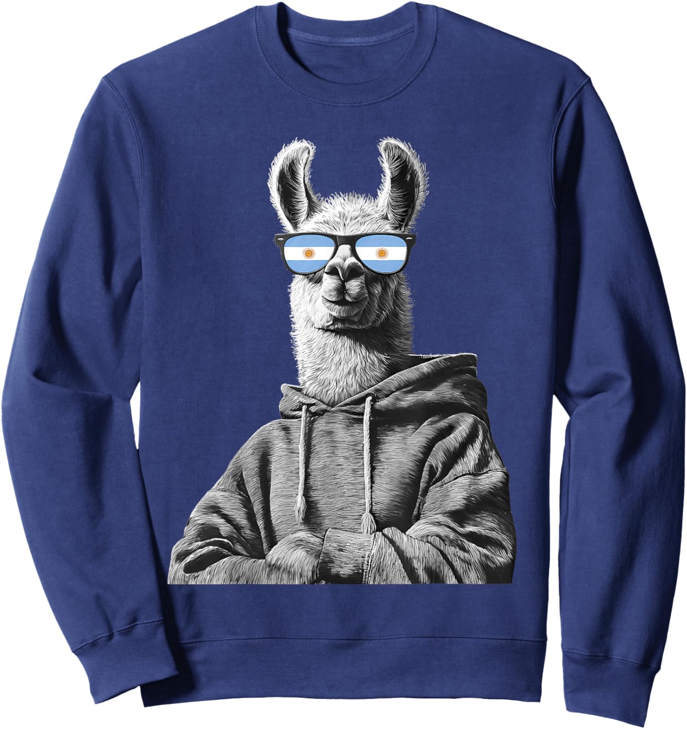 Argentina Pride Argentinian Flag Sweatshirt - Sweatshirt | Navy