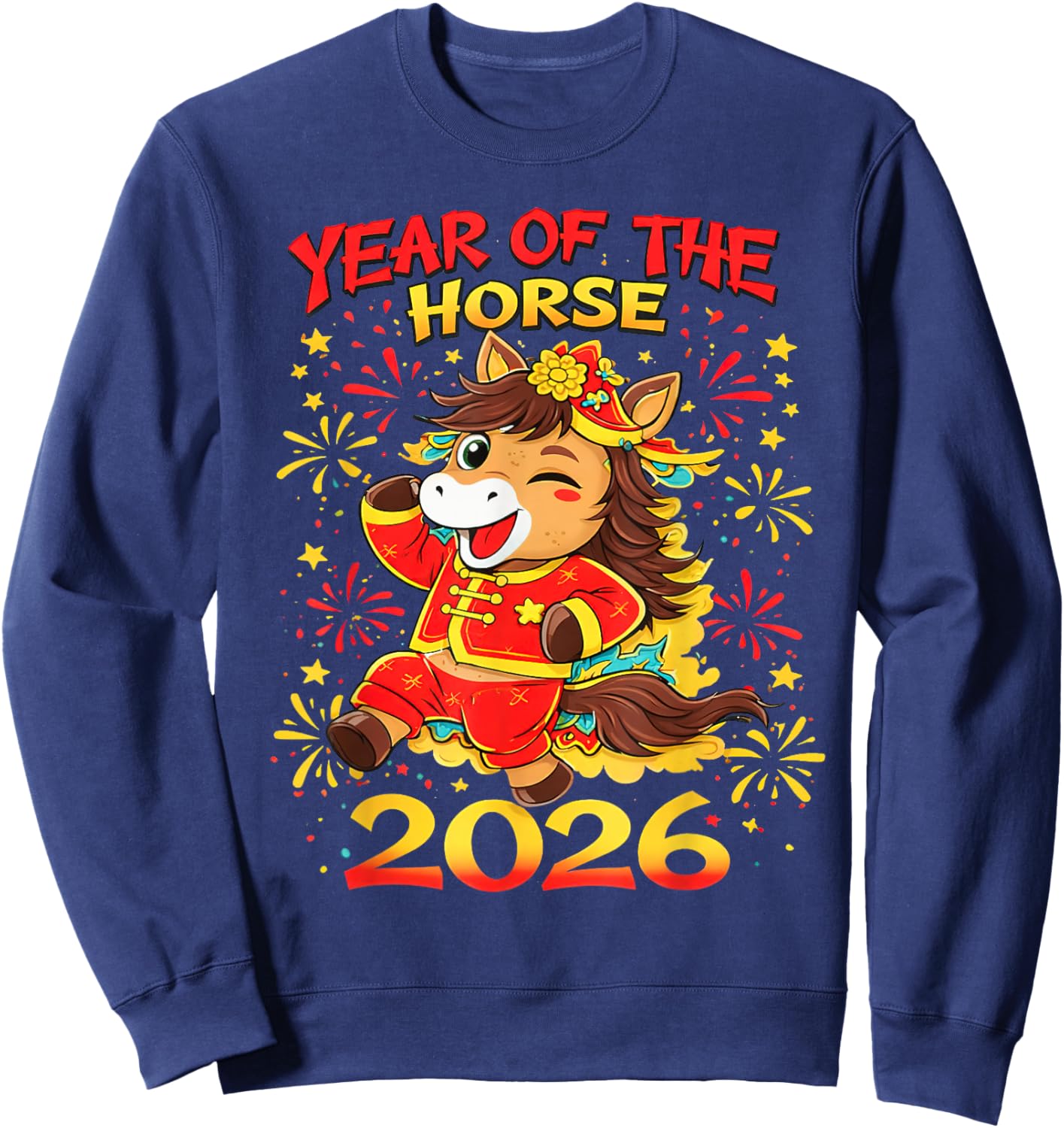 Lunar New Year 2026 Chinese New Year Decorations Sweatshirt - Sweatshirt | Navy