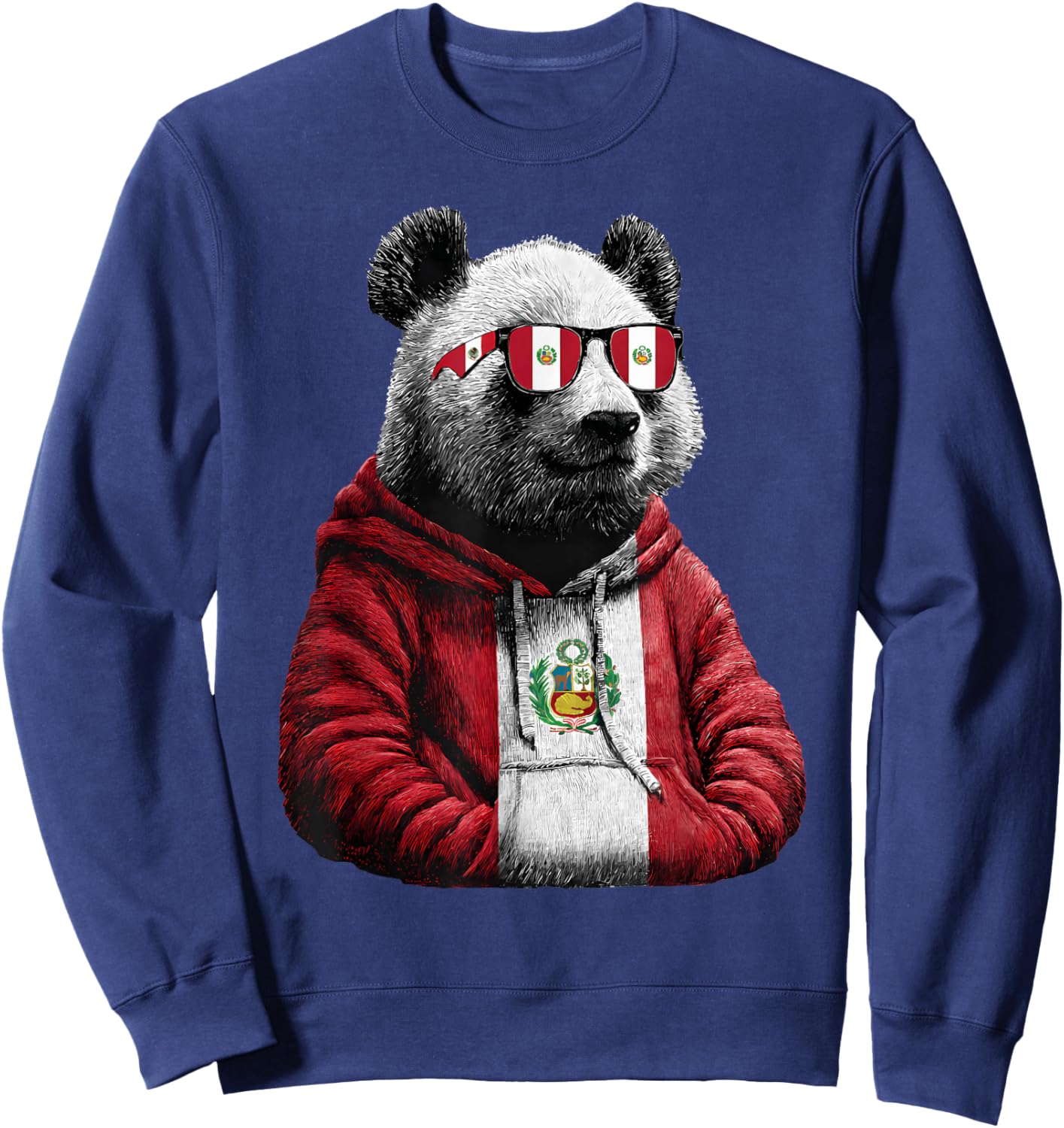 Peru Flag Peruvian Flag Peruvian Pride Peruvian Roots Sweatshirt - Sweatshirt | Navy