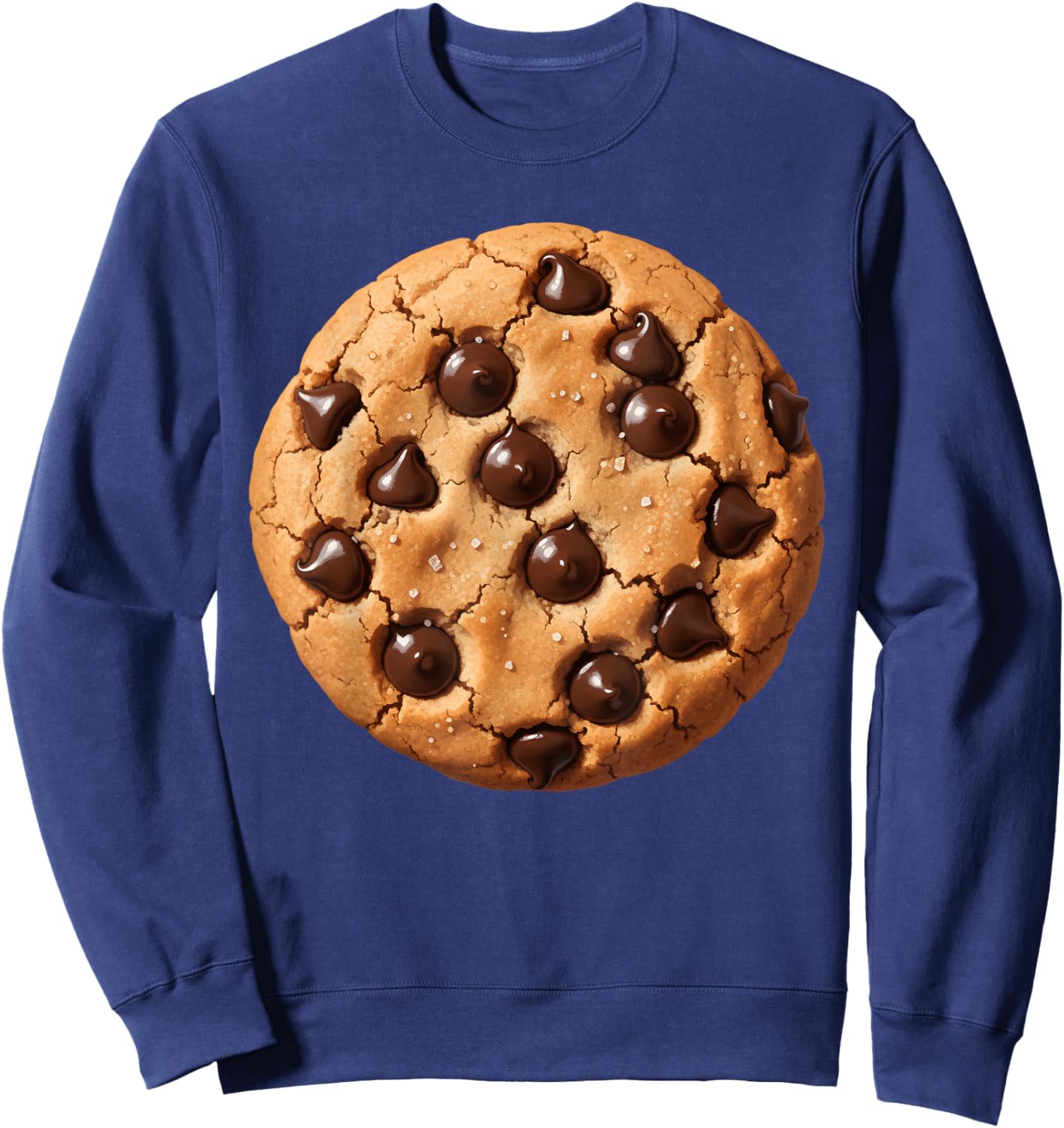 Chocolate Chip Cookie Bakery Biscuit Pastry Food Costume Sweatshirt - Sweatshirt | Navy