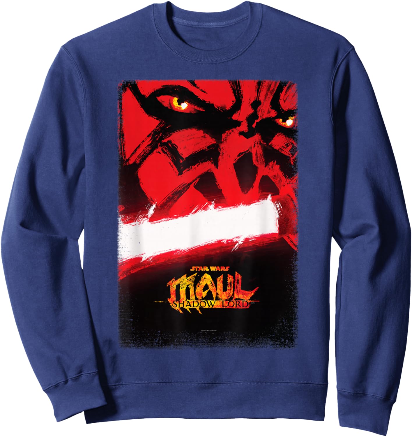 Star Wars Maul - Shadow Lord Official Pre-Release Poster Art Sweatshirt - Sweatshirt | Navy