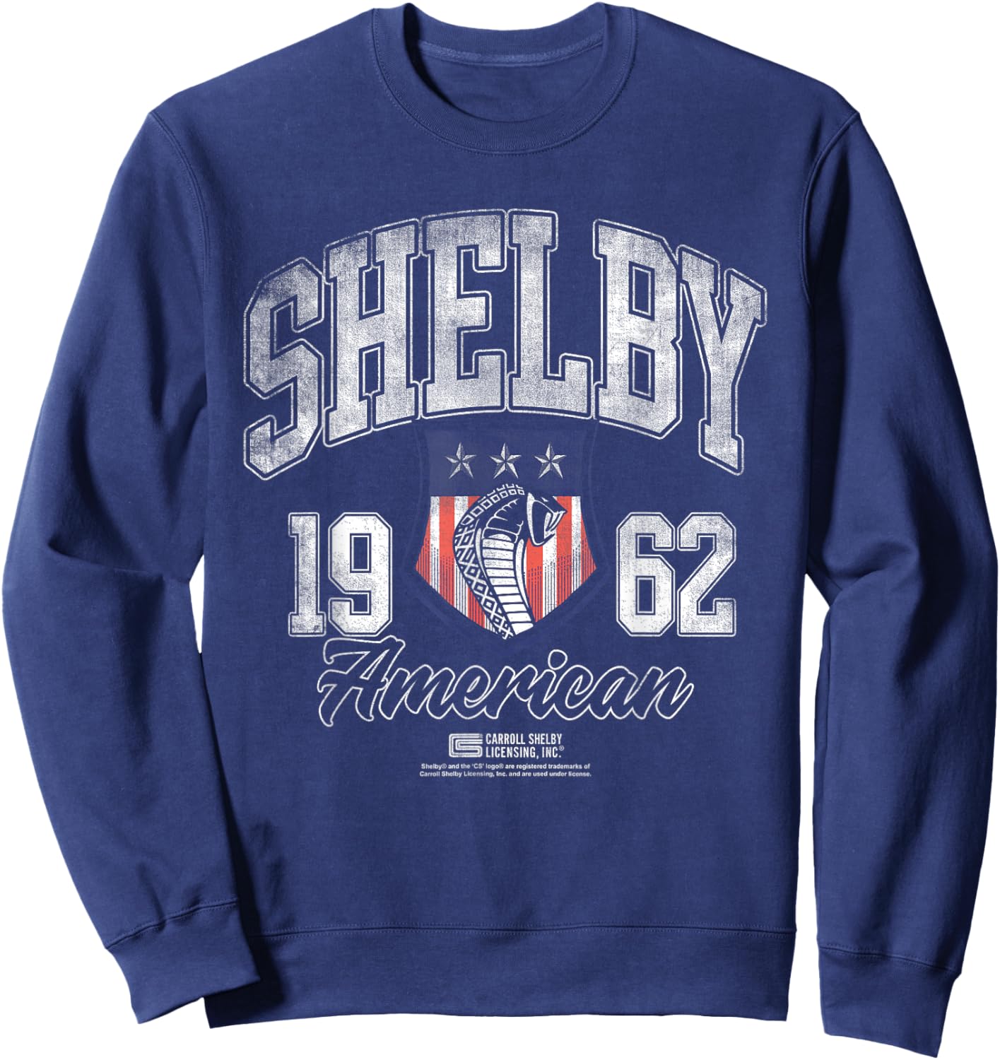 Carroll Shelby Snake American Shield Sweatshirt - Sweatshirt | Navy