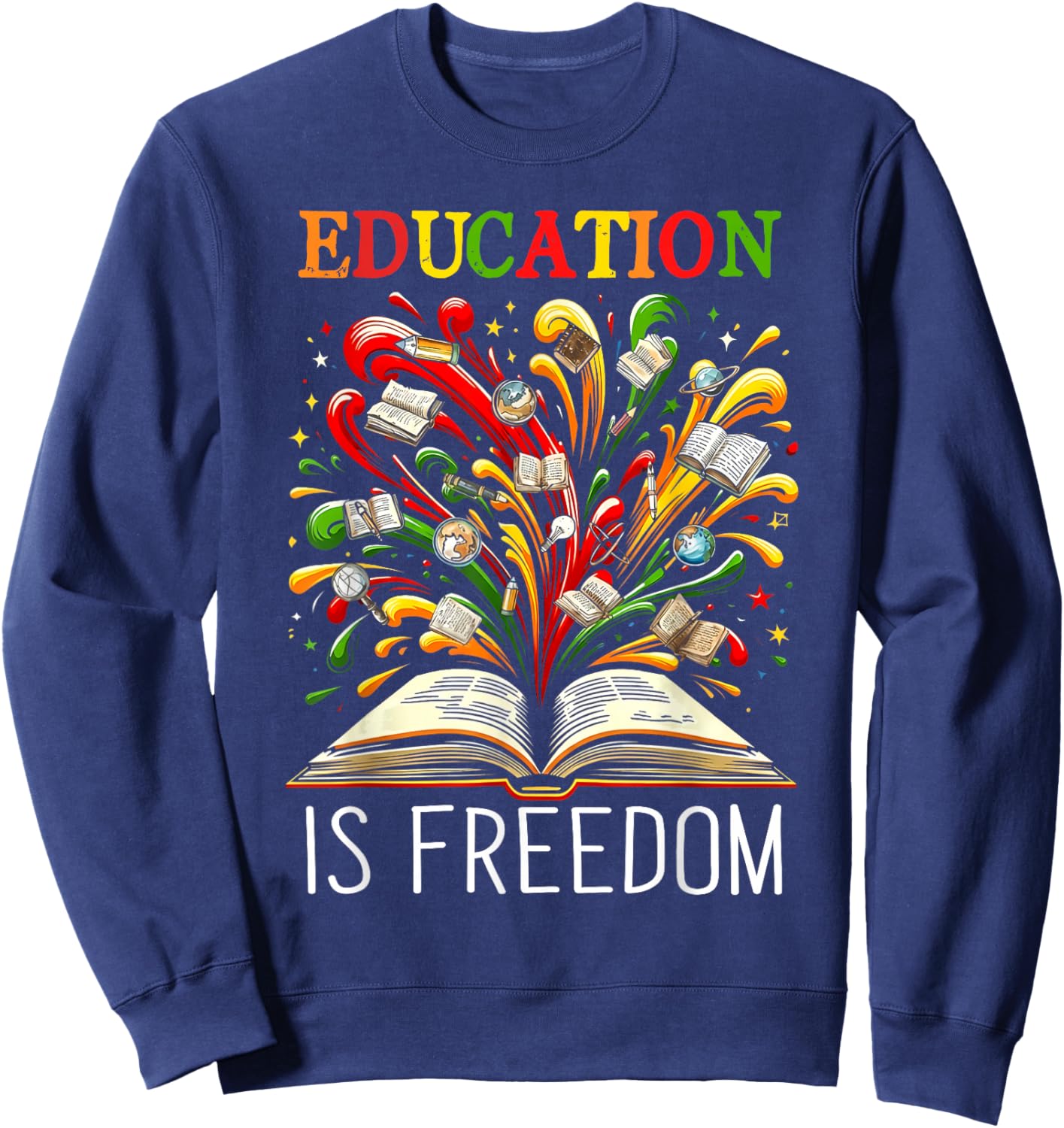 Black History Month Black Leaders African American Pride Sweatshirt - Sweatshirt | Navy
