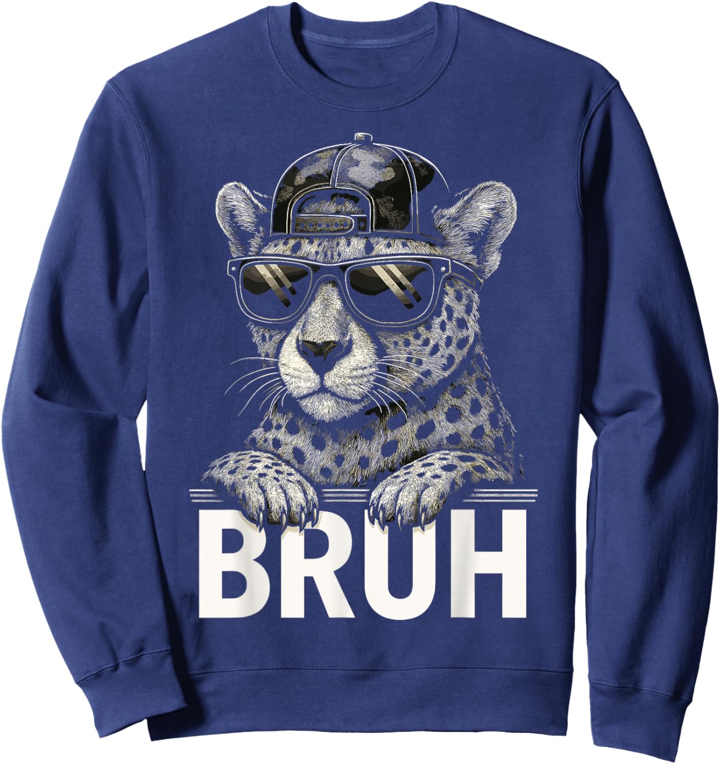 Cheetah Bruh Sweatshirt - Sweatshirt | Navy