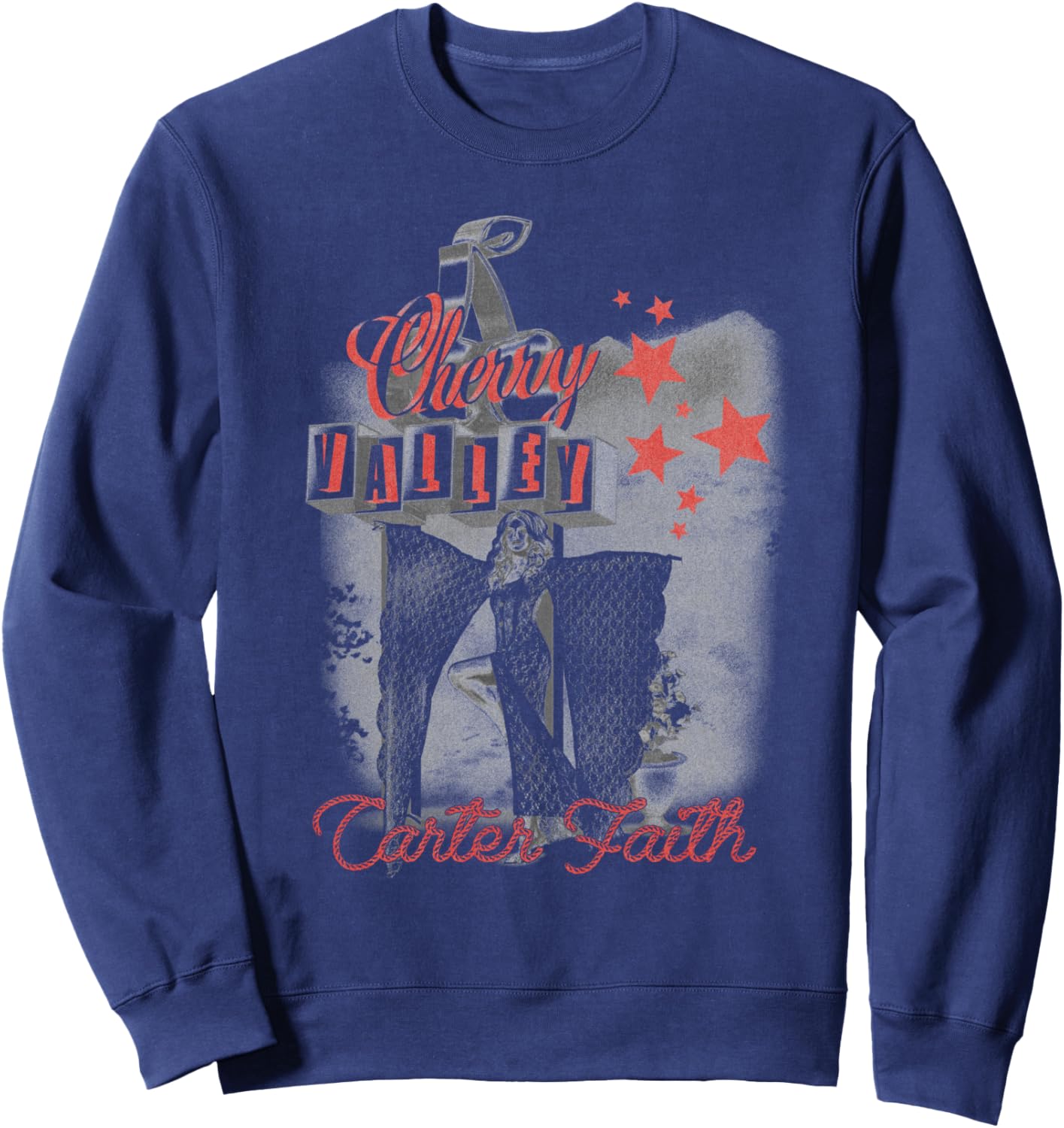 Official Carter Faith Cherry Valley Sweatshirt - Sweatshirt | Navy