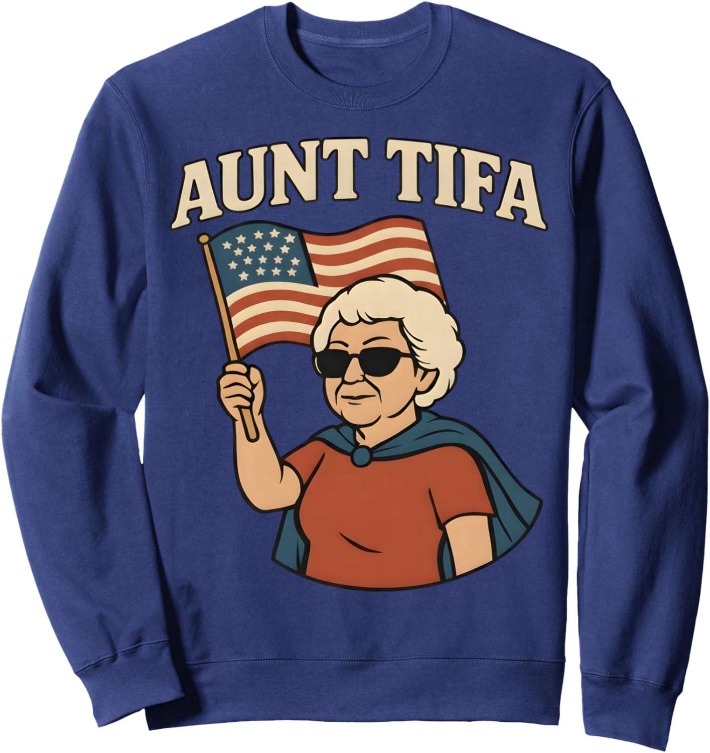 Aunt Tifa Sweatshirt - Sweatshirt | Navy