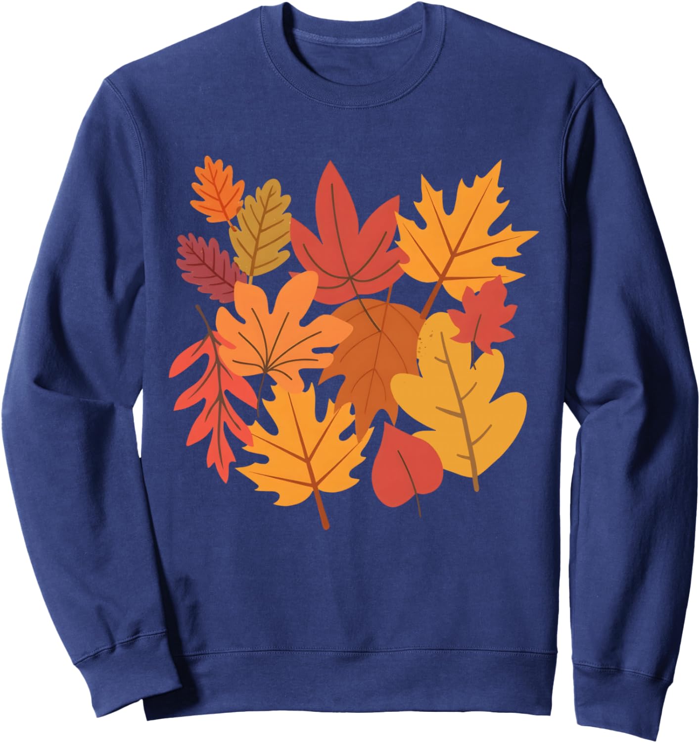 Funny Leaf Blower Fall Costume Couple Halloween Matching Sweatshirt - Sweatshirt | Navy