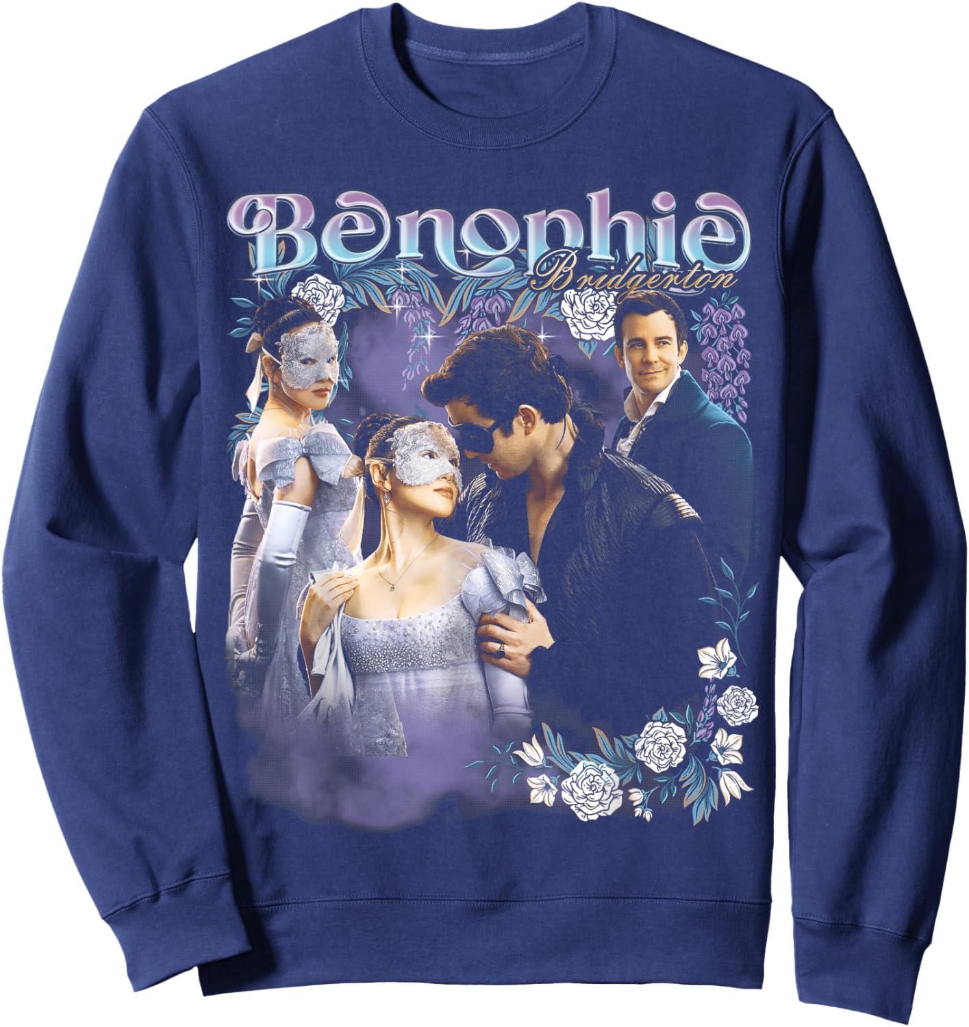 Bridgerton Benophie Heartthrob Officially Licensed Sweatshirt - Sweatshirt | Navy