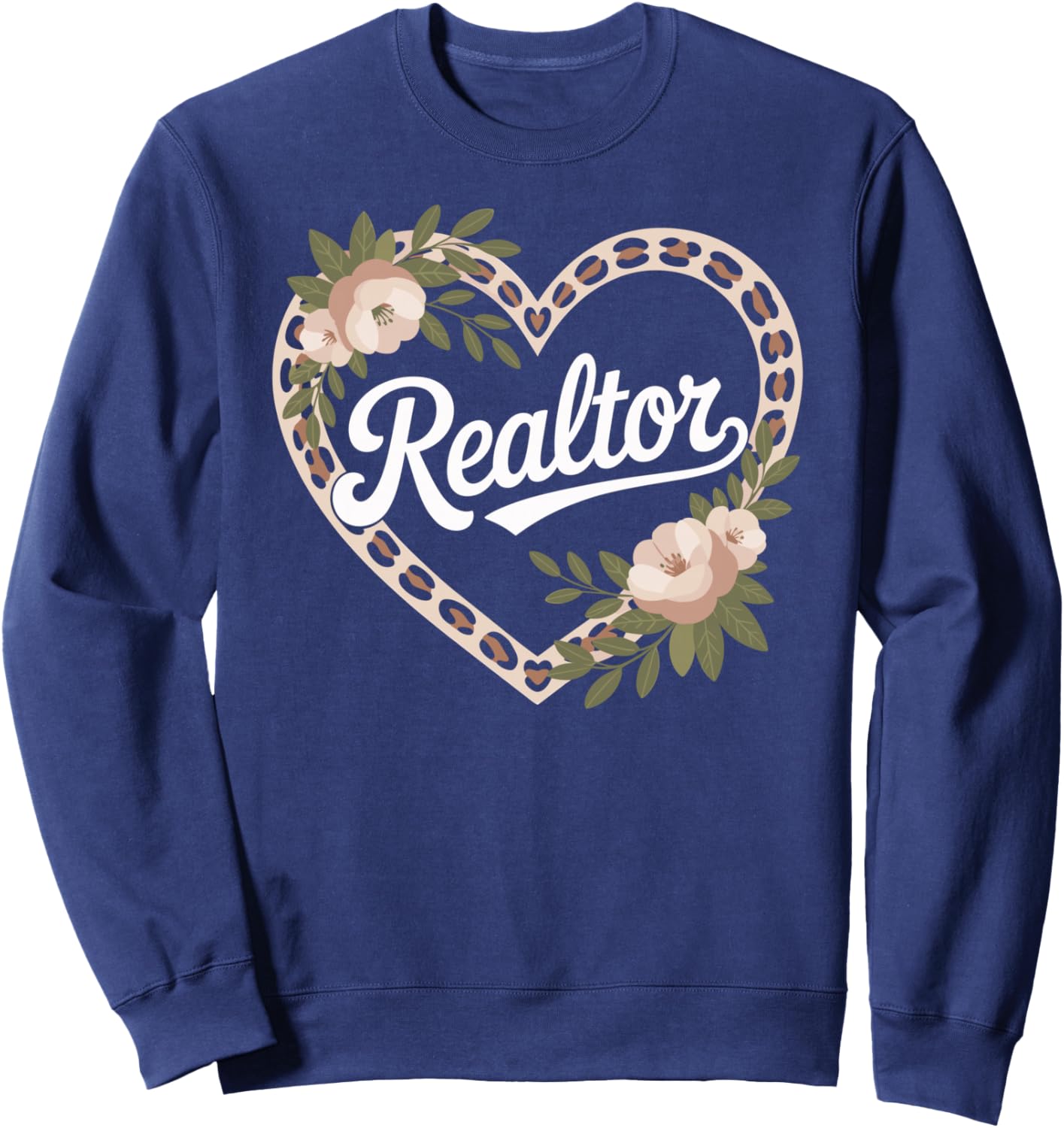 Realtor Heart Sweatshirt - Sweatshirt | Navy