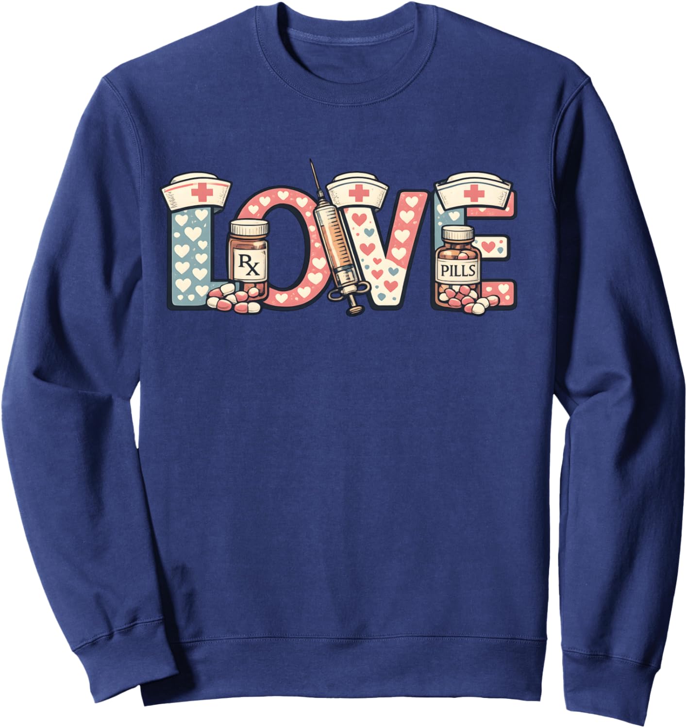 RN Future LPN Nurse Life Week CNA 2026 NICU Graduation ICU Sweatshirt - Sweatshirt | Navy