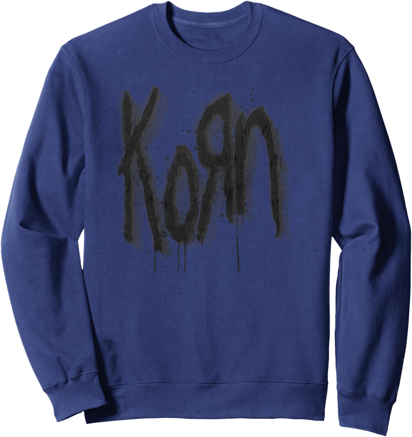 Korn Spray Paint Logo Sweatshirt - Sweatshirt | Navy