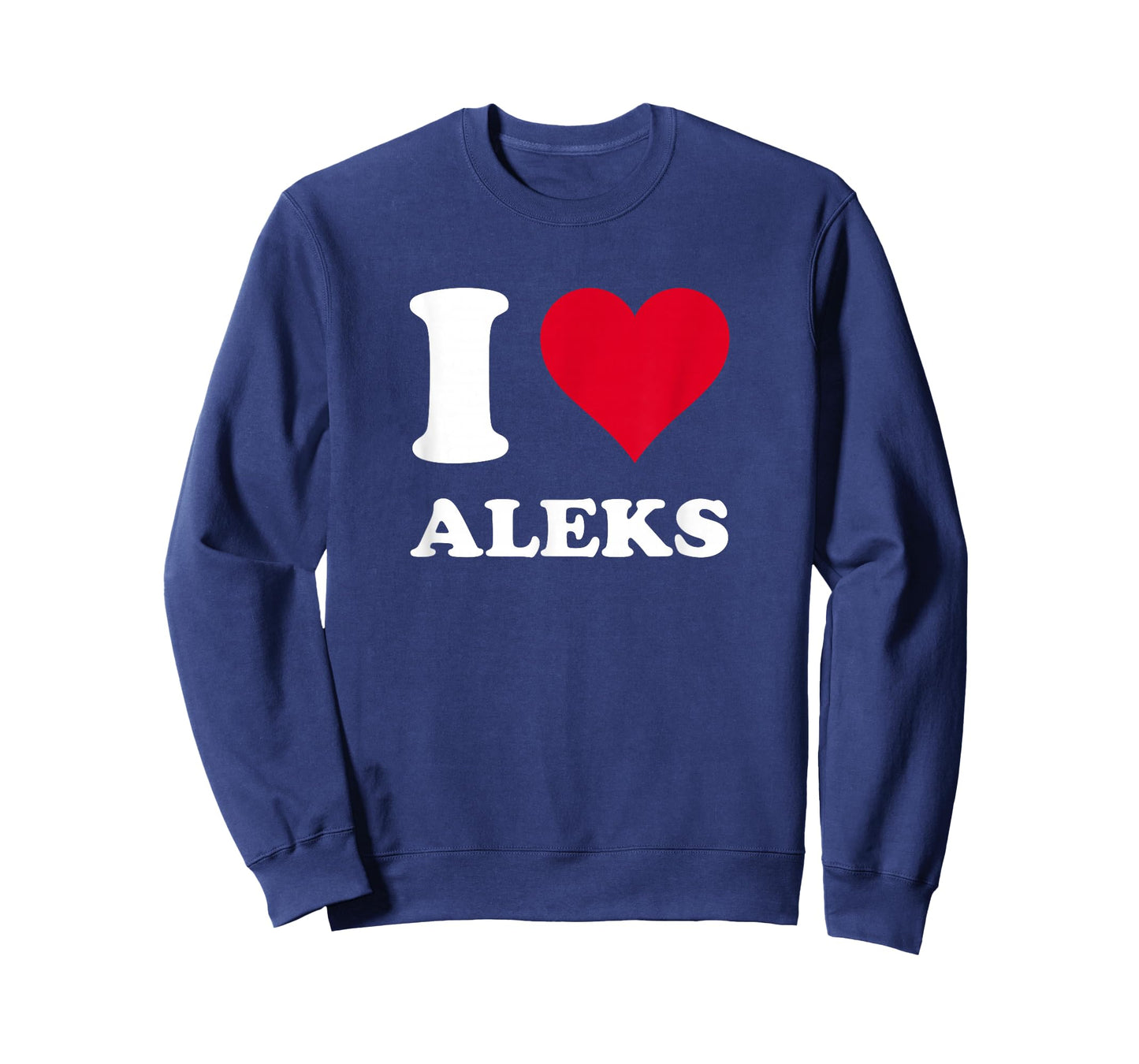 Red Heart I Love Aleks T-Shirt