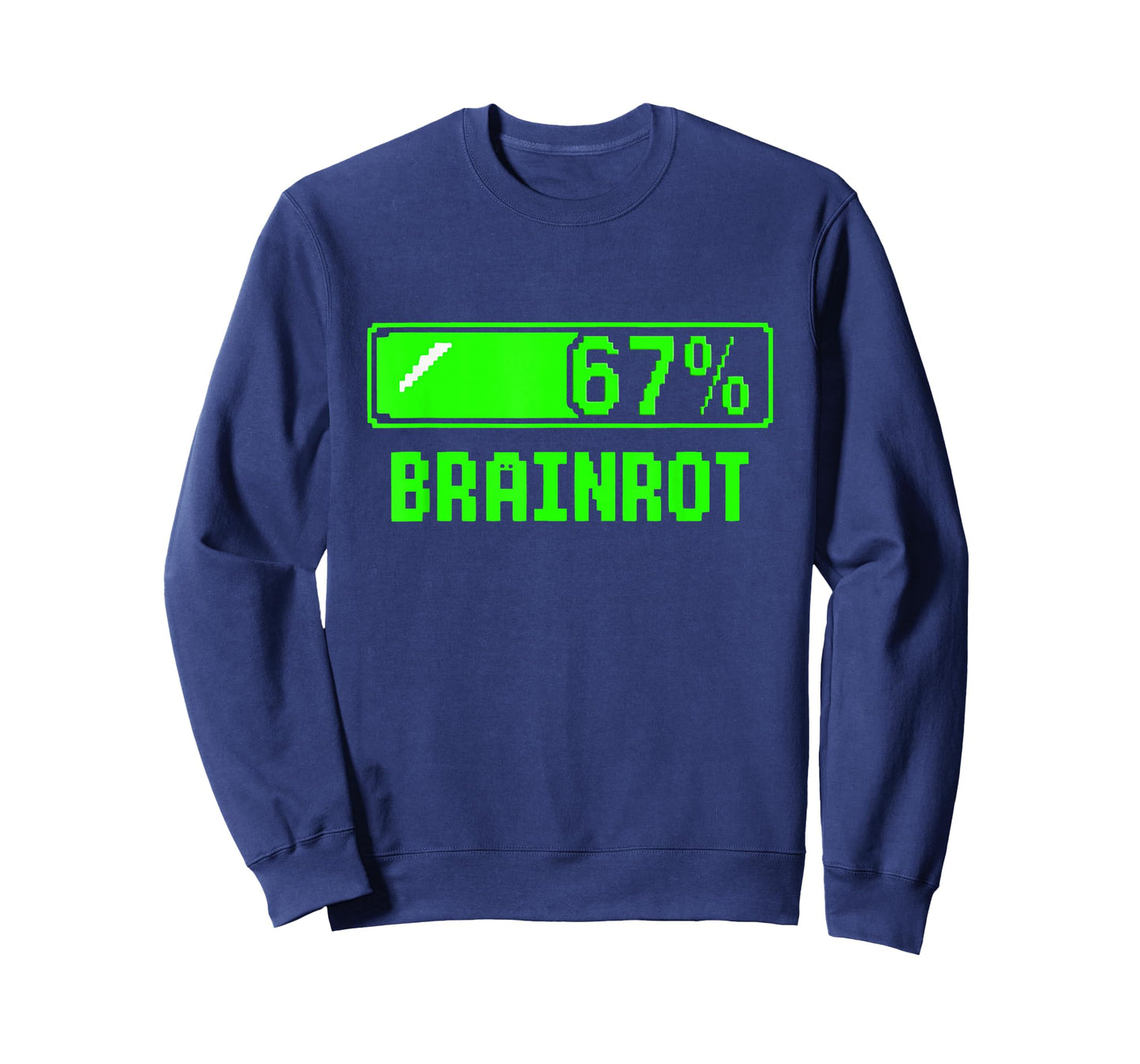 Six Seven 67 Percent Brainrot Loading Gamer Bar Funny Glitch T-Shirt