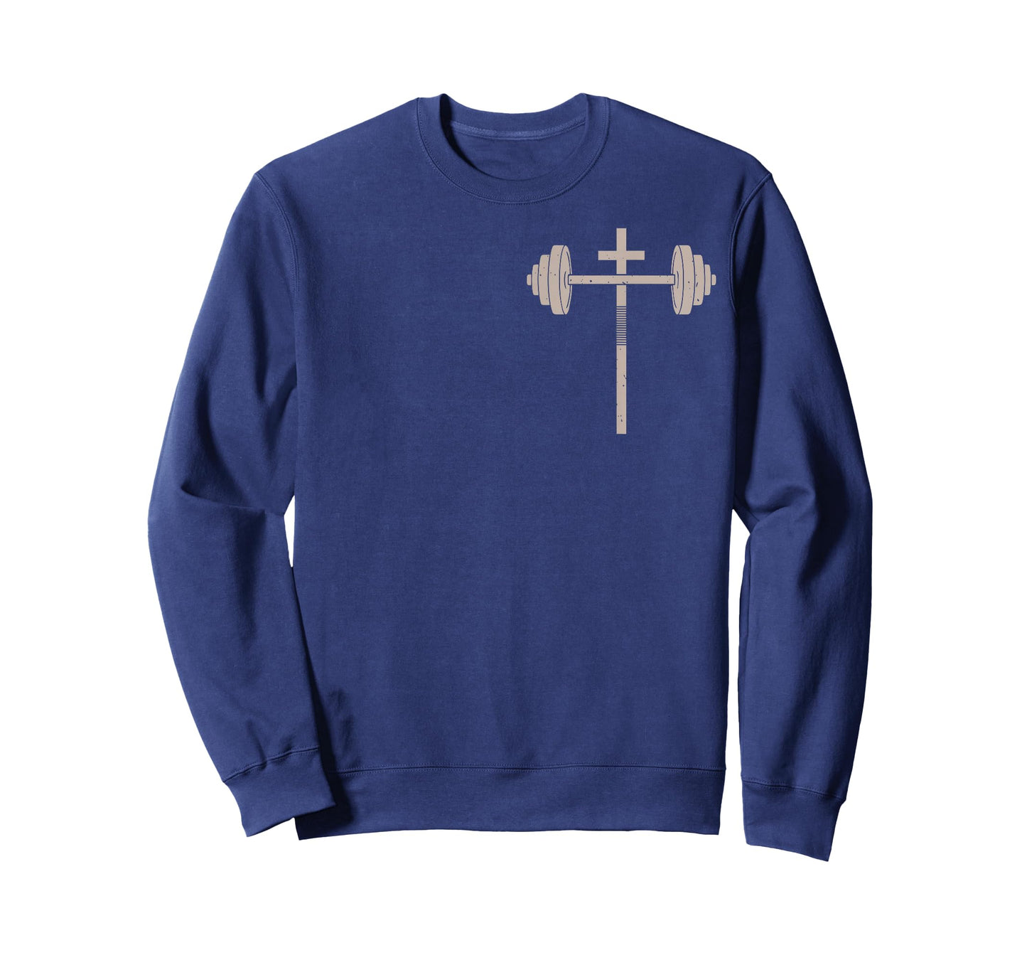 Barbell Cross Dumbbell Workout Christian Men's Lord Gym T-Shirt