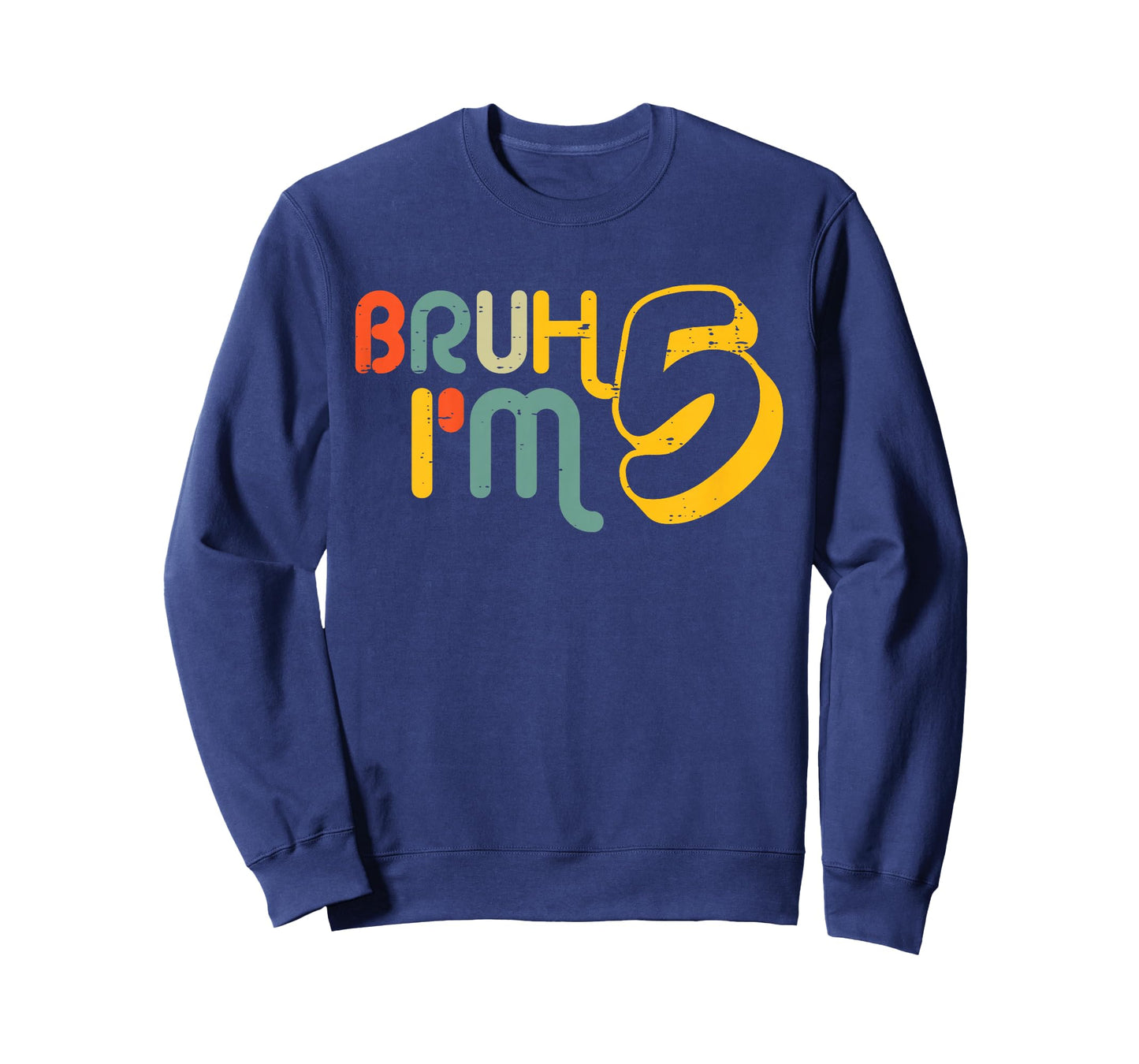 Kids 5th Birthday Bruh Im 5 Year Old Bday Meme Boys Girls Kids T-Shirt