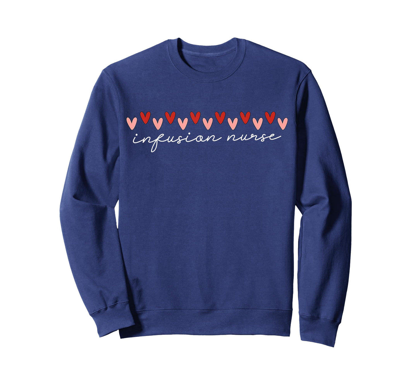Cute Hearts Infusion Nurse Valentines IV Nurse RN Nursing T-Shirt