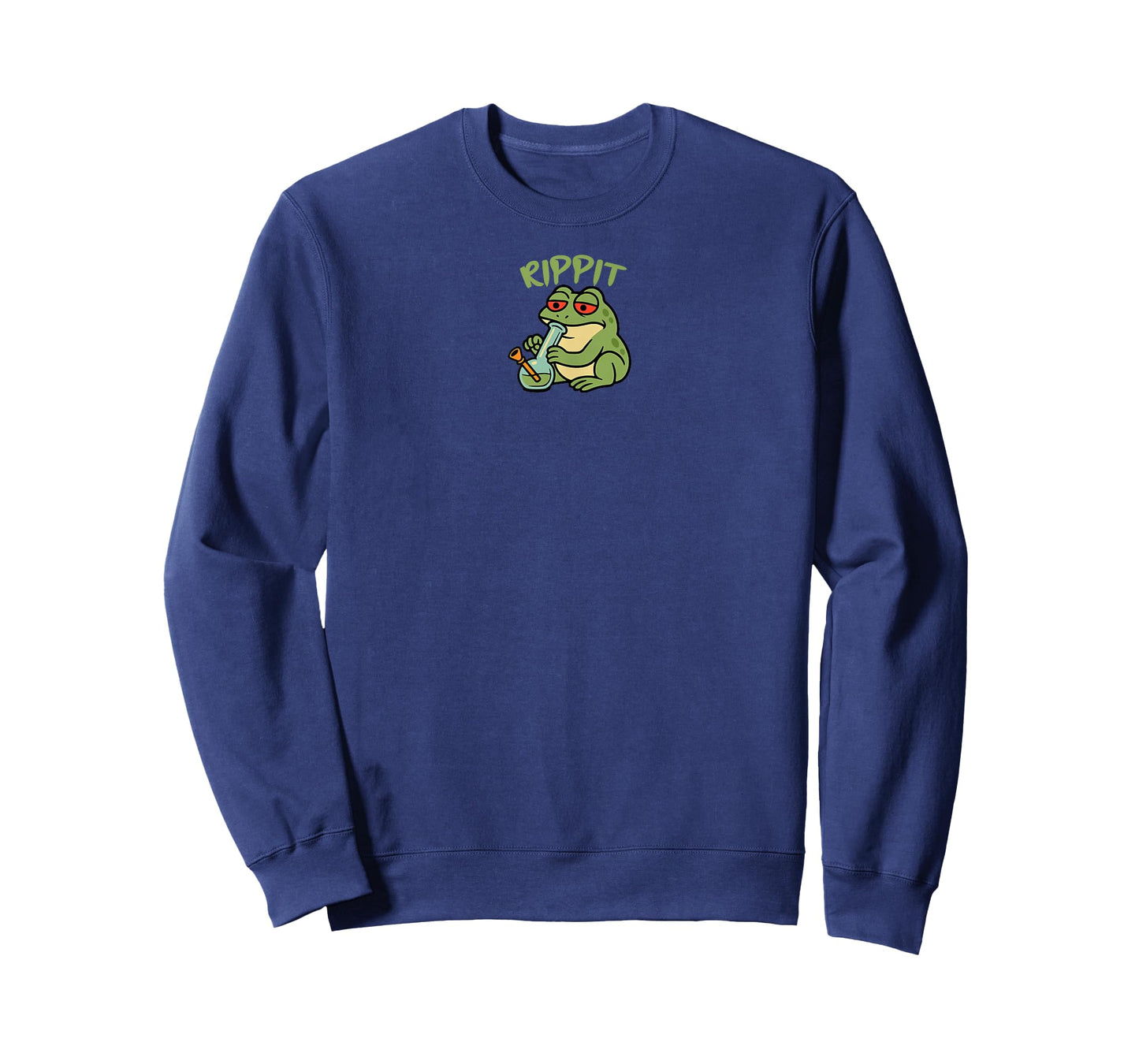 Rippit Stoner Frog Smoking Marijuana Funny Stoner Weed Meme T-Shirt