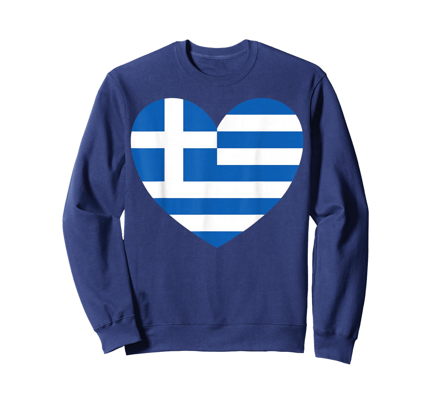 Greek Pride Flag Heart T-Shirt