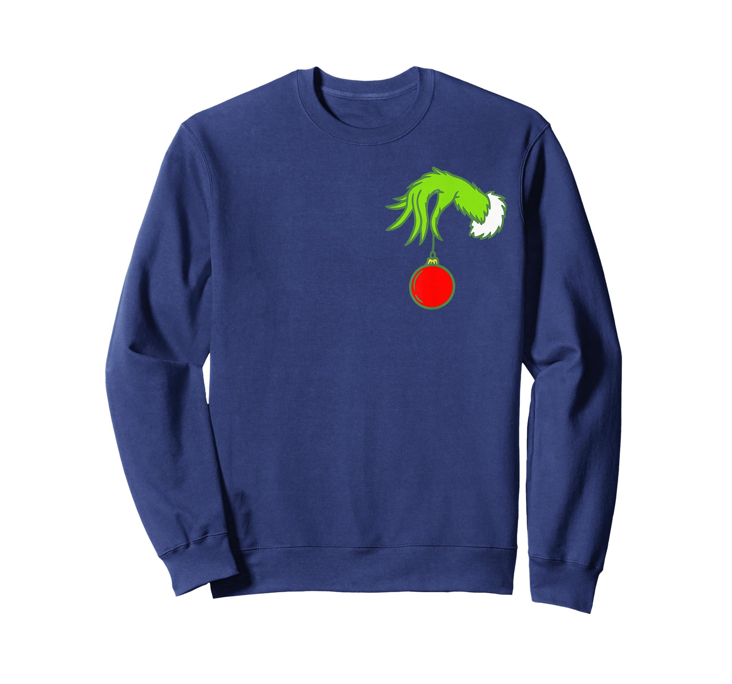 Pocket Christmas Hand Funny Xmas Character Matching Family T-Shirt