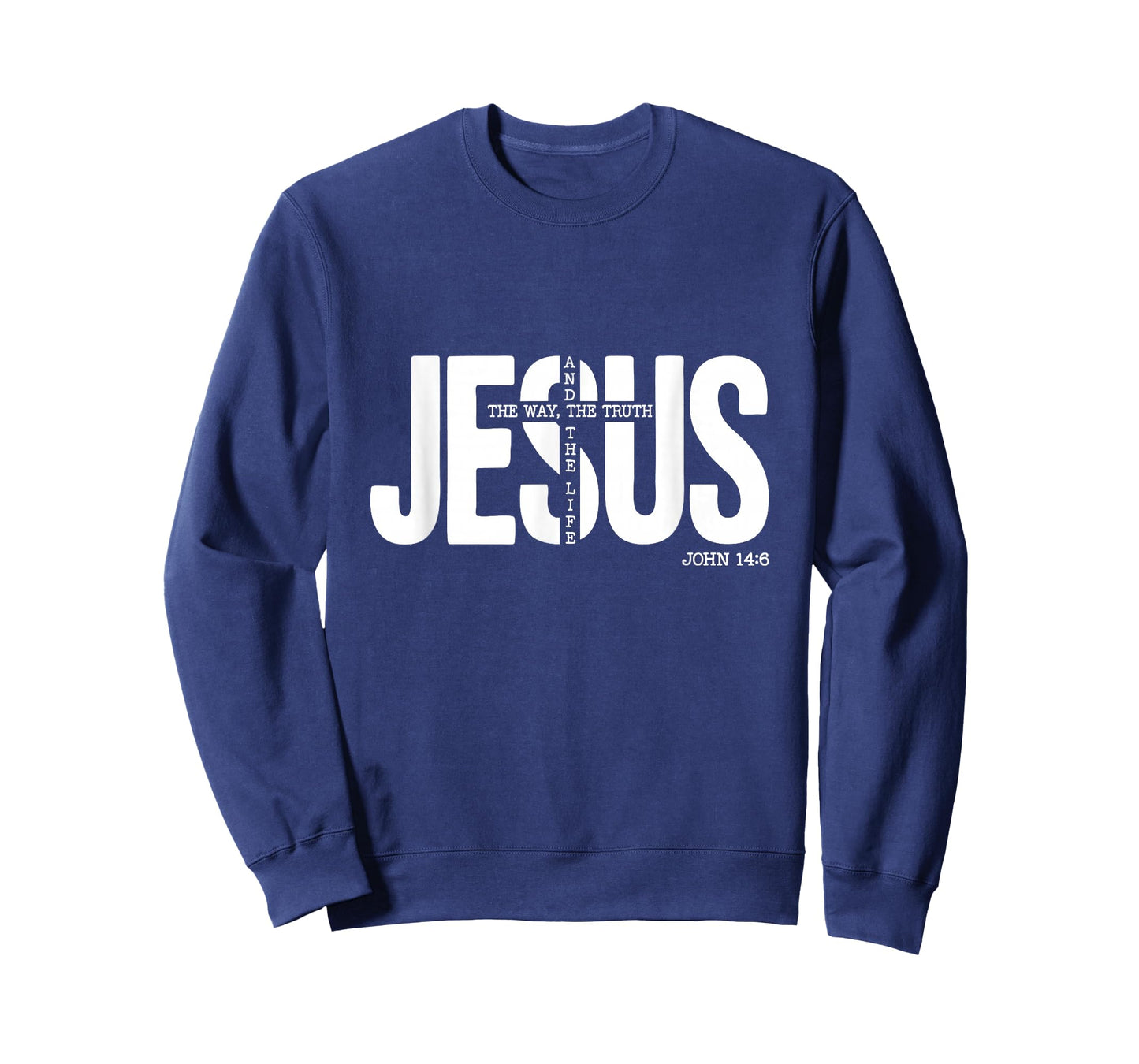 Jesus The Way Truth Life Cross Christian Religious T-Shirt