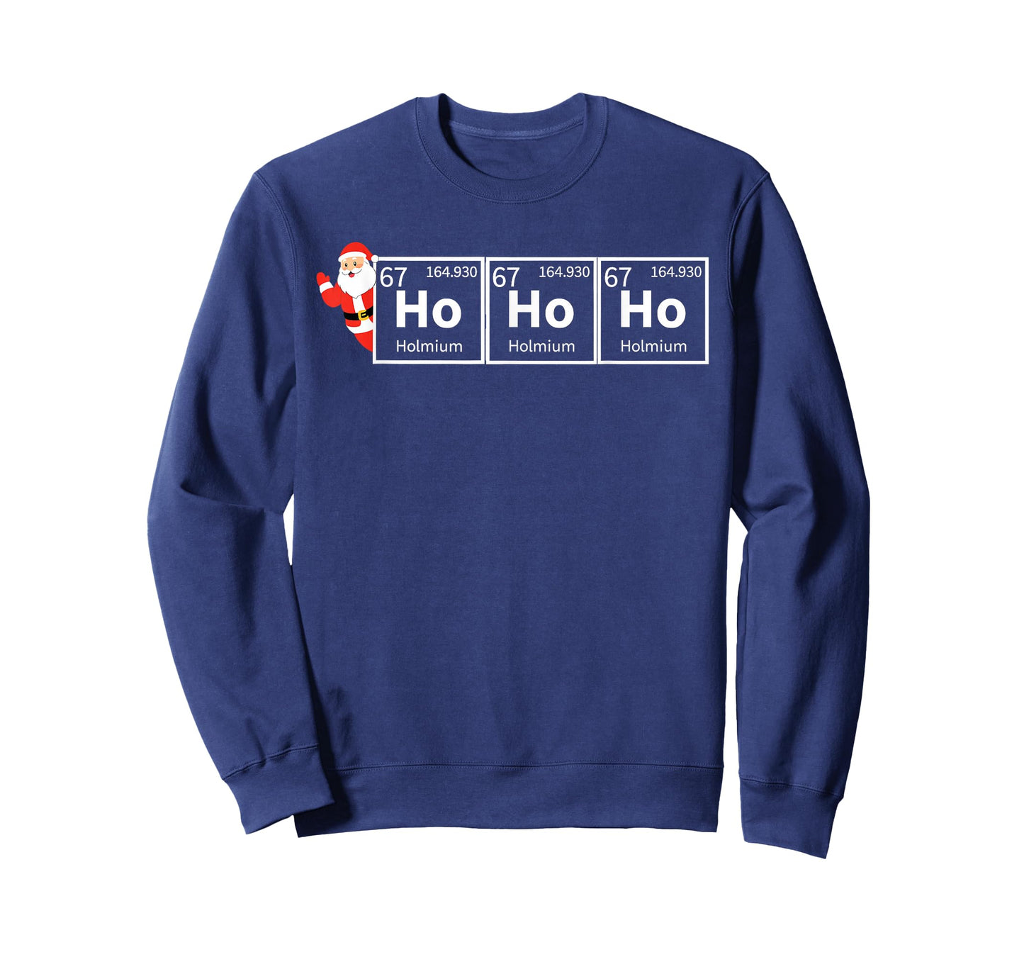Santa Ho Ho Ho 67 Holmium Chemistry Element Periodic Table T-Shirt