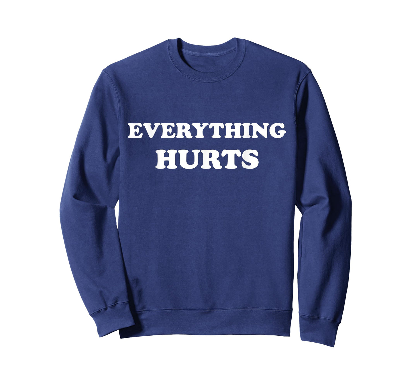 Everything Hurts Fitness Workout Lifting Funny Distressed T-Shirt