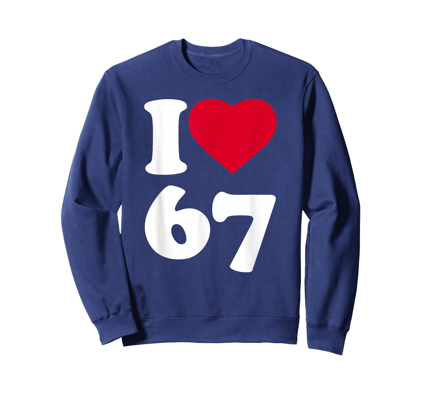 I Heart Love 6-7 Meme DominoSix-Seven Funny 67 Gen Z Alpha T-Shirt