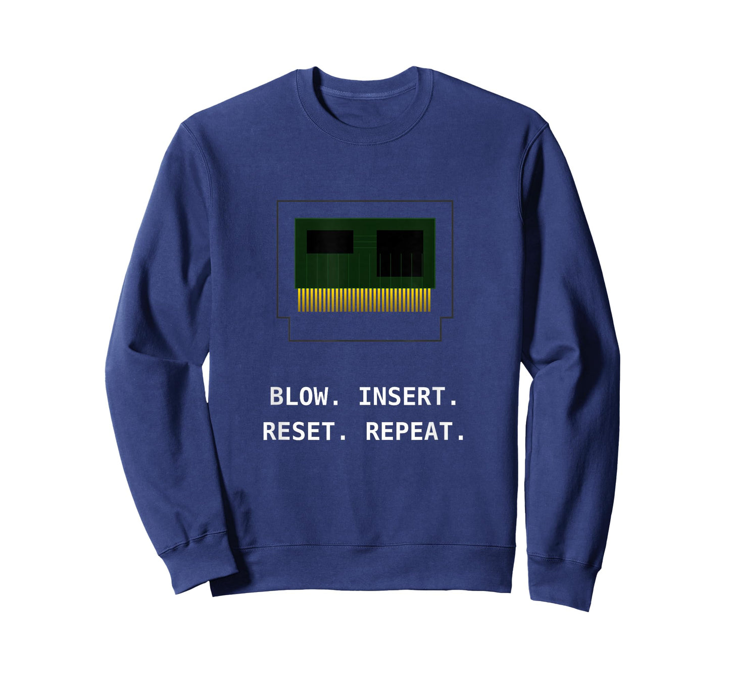 8-Bit Retro Video Game Cartridge Technical Blueprint T-Shirt