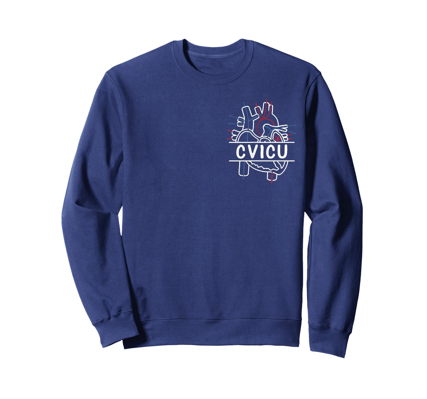 CVICU Cardiac Nurse Anatomy Cardiology Human Heart Flow T-Shirt