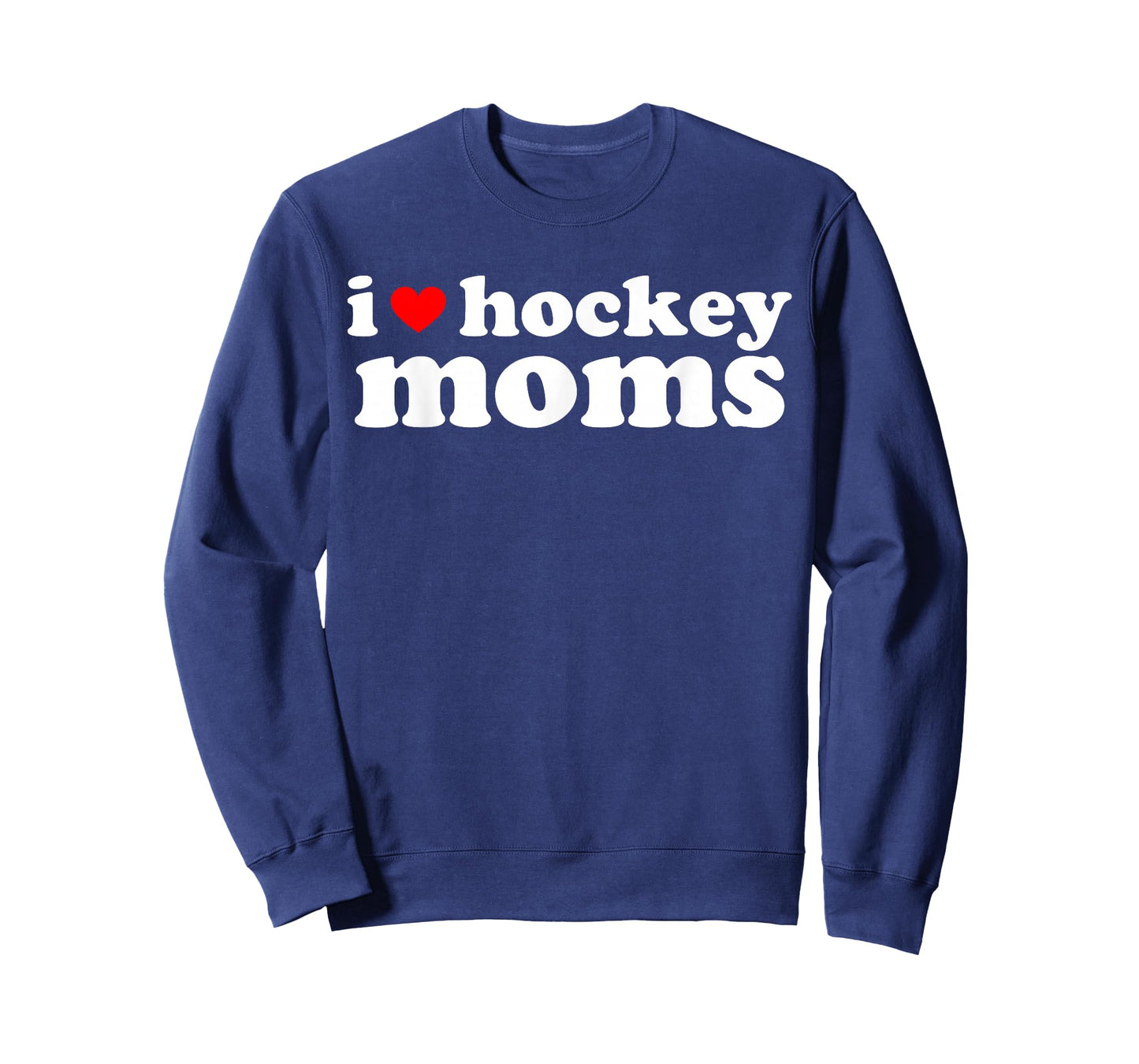 Retro I Love Hockey Moms I Heart Hockey Moms Sport Mom Life T-Shirt