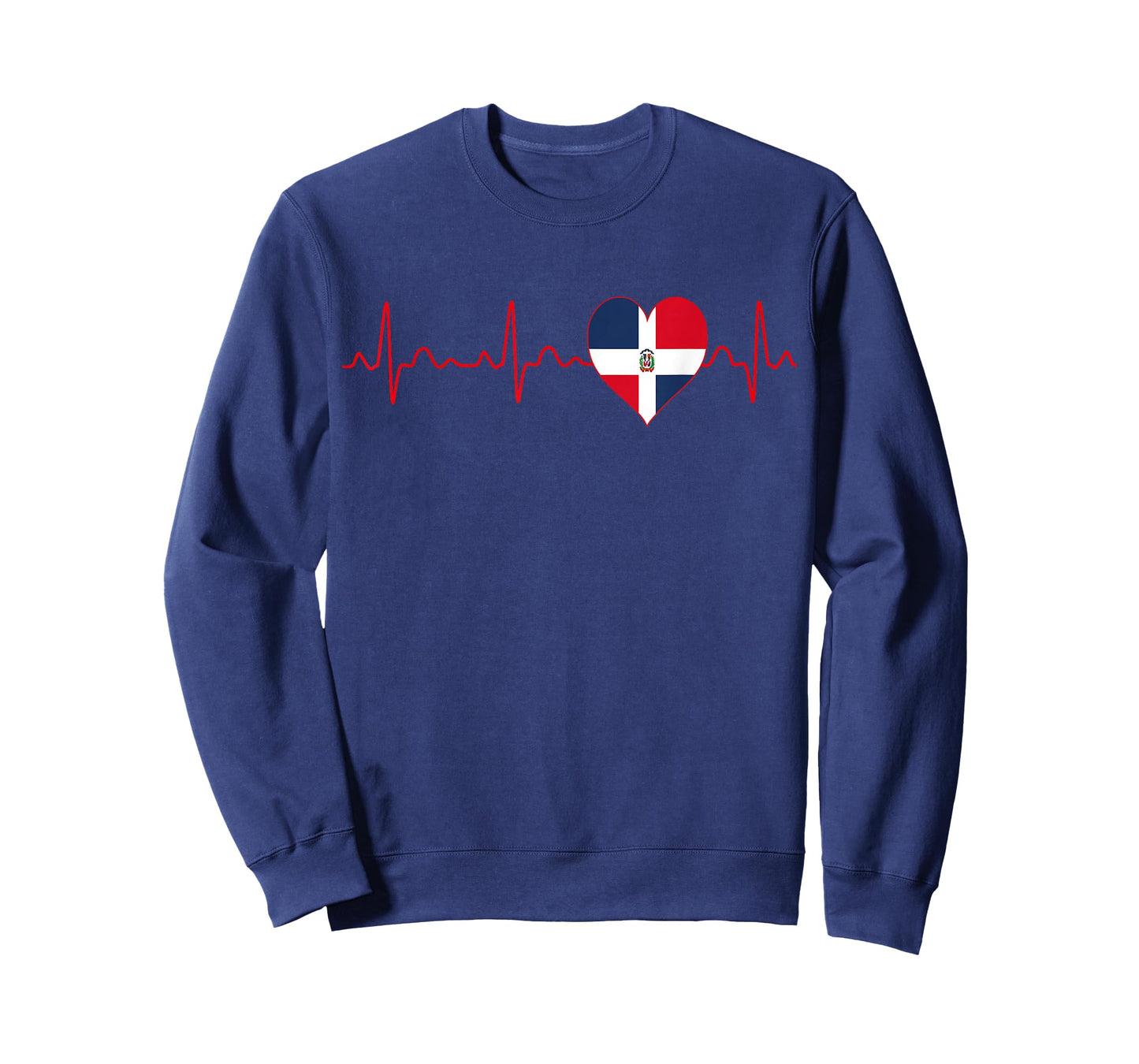 Dominican Republic Flag Heartbeat EKG Patriotic National T-Shirt