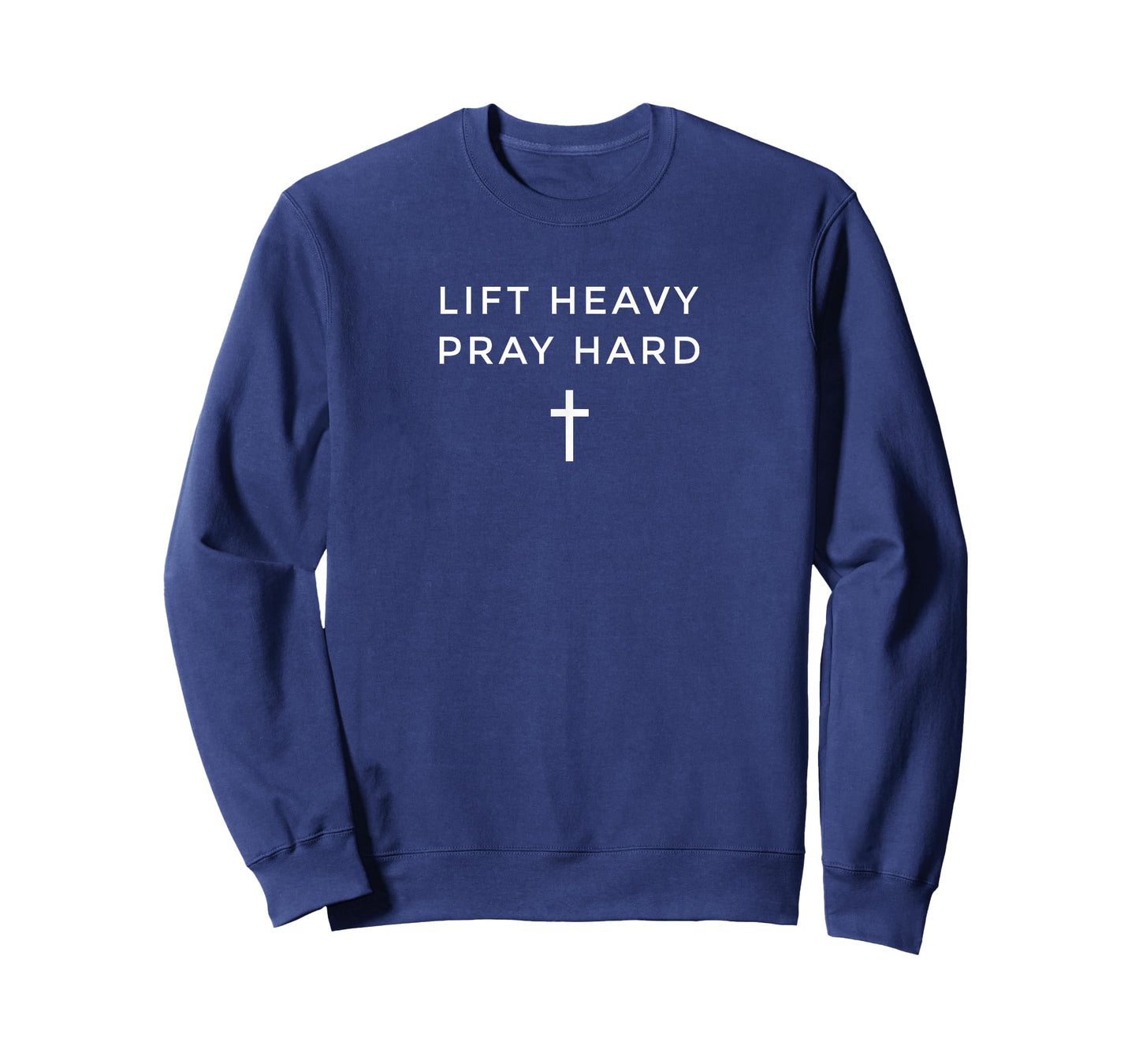 Christian Lifting Shirt for Men, Lift Heavy Pray Hard T-Shirt