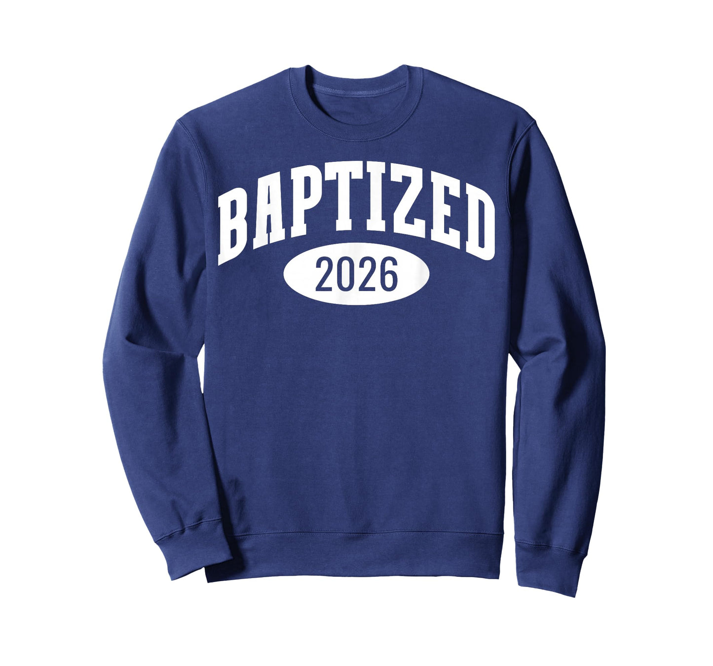 Baptized 2026 Sports Aesthetic Baptism Design for Christian T-Shirt