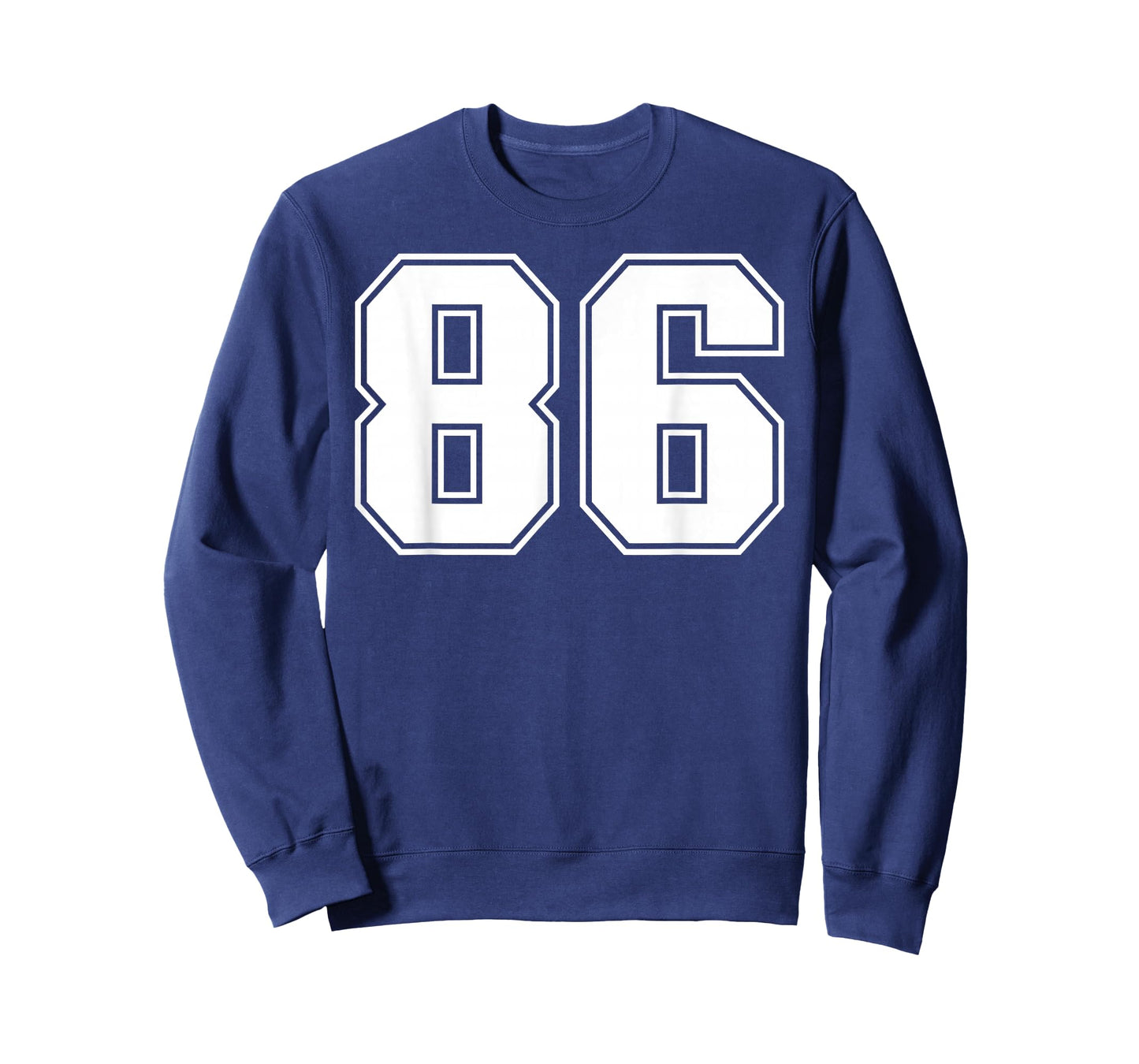 86 Number Eighty-Six Team Sports Graphic Varsity Matching T-Shirt