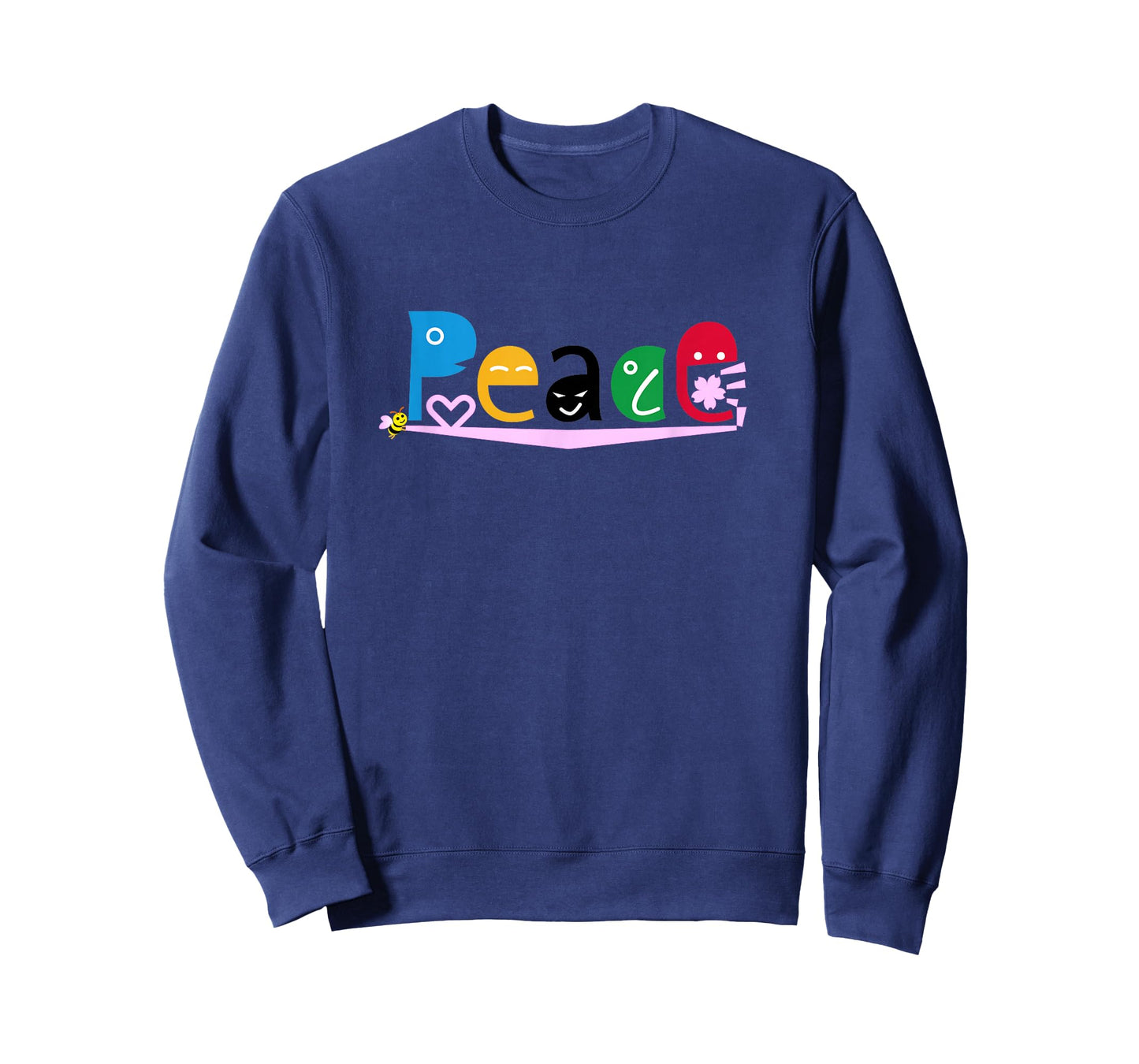 Ren-World 28 People's Dreams Diversity in All People Peaceful World Each Color Heart Cherry Blossom Honey bee Coexist with Nature T-Shirt