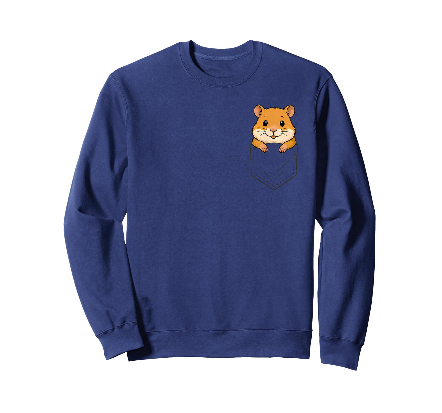 Funny Hamster Peeking in Pocket Animal Lover Men Women Kids T-Shirt