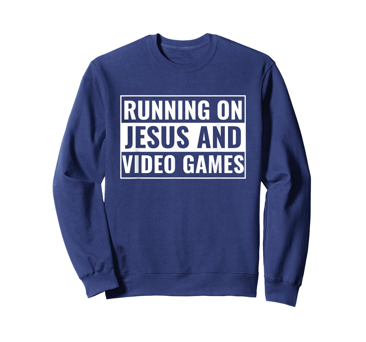 Christian Design Teen Boys Running on Jesus & Video Games T-Shirt